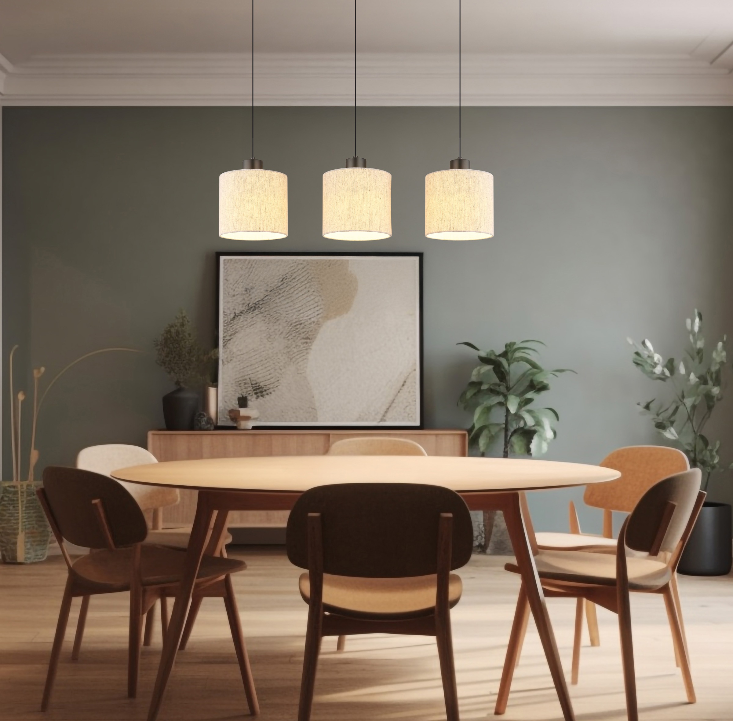 NOWA Hängeleuchte »THEA« LED-Modul 1 Stk. Warmweiß günstig online kaufen