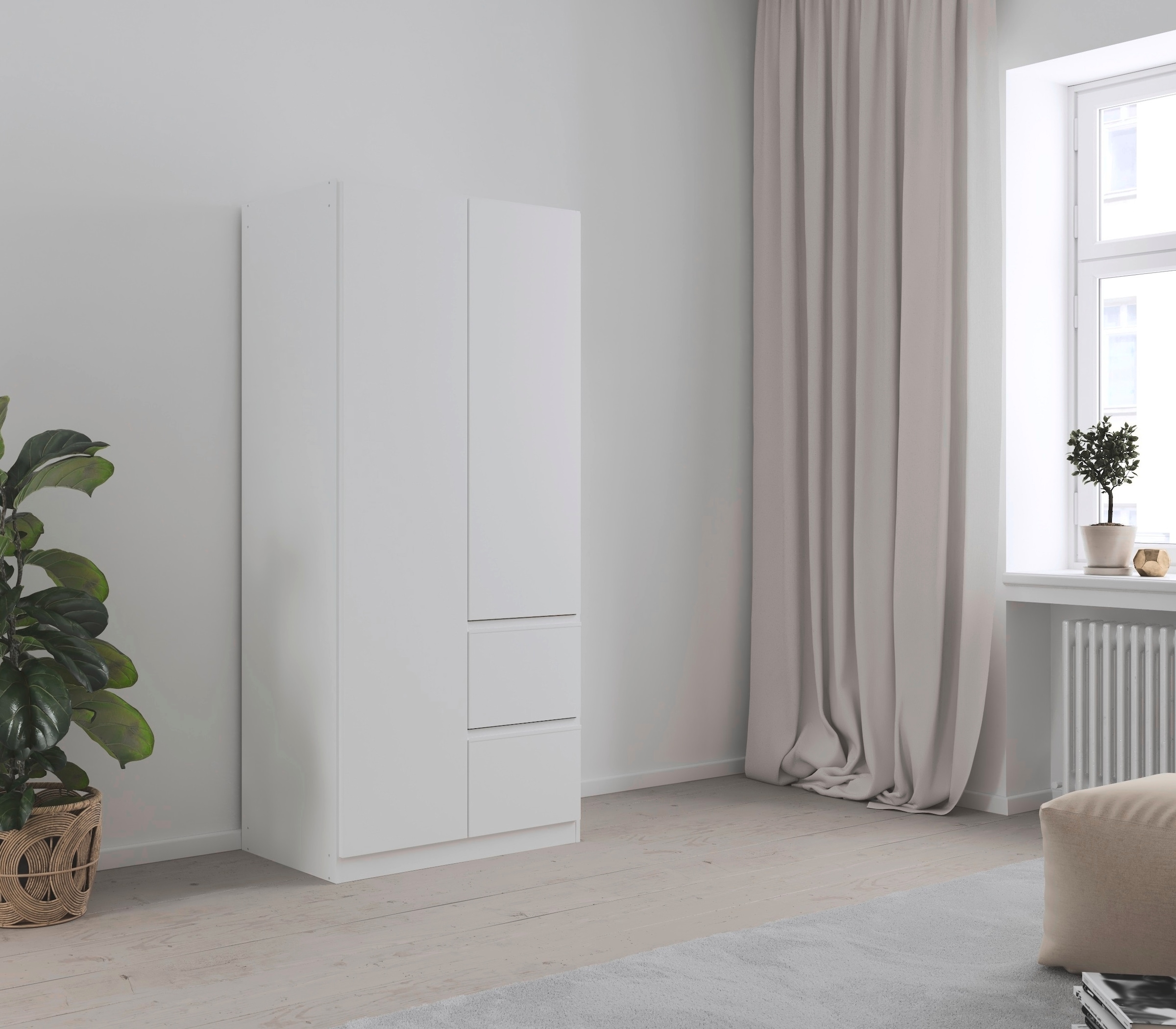 rauch Drehtürenschrank »Kleiderschrank Schrank Garderobe Wäscheschrank COSTA«, Breite 91 cm grifflose Front mit Push-to-Open Funktion MADE IN GERMANY