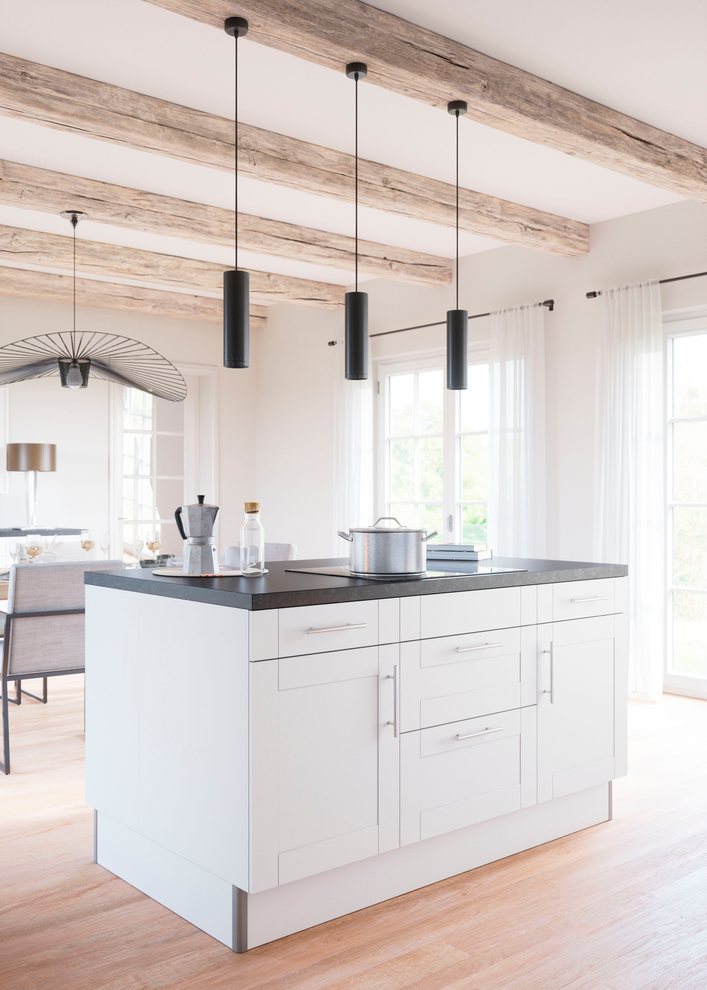 KOCHSTATION Kochinsel »KS-Ahus« Kücheninsel, Breite 160 cm, wahlw. mit E-Ge günstig online kaufen