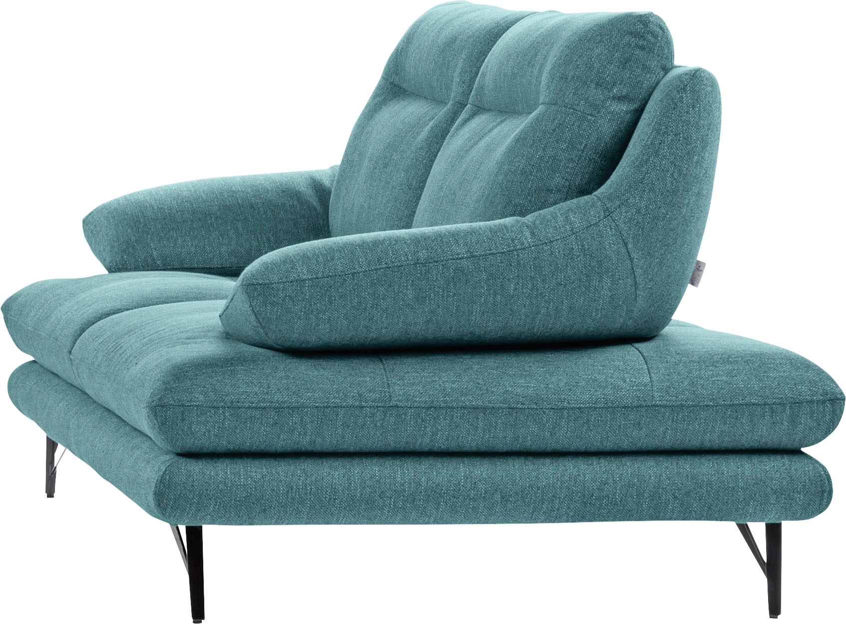 CALIA ITALIA 2,5-Sitzer »Cezanne, elegant und bequem, aufwendige Detailverarbeitung« im Strukturbezug, wahlweise mit Sitztiefenverstellung