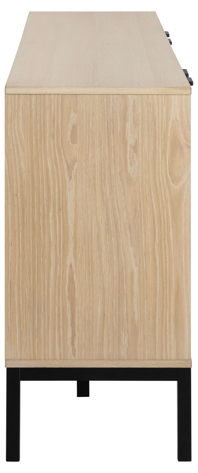 ACTONA GROUP Sideboard »Kensington«, Anrichte, 4 Türen und 4 Böden weiss pigmentiert Eiche, 180x40x80cm