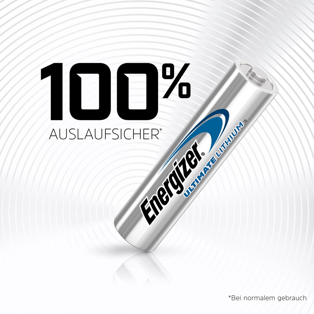 Energizer Batterie »4er Pack Ultimate Lithium Micro (AAA)«, (4 St.)