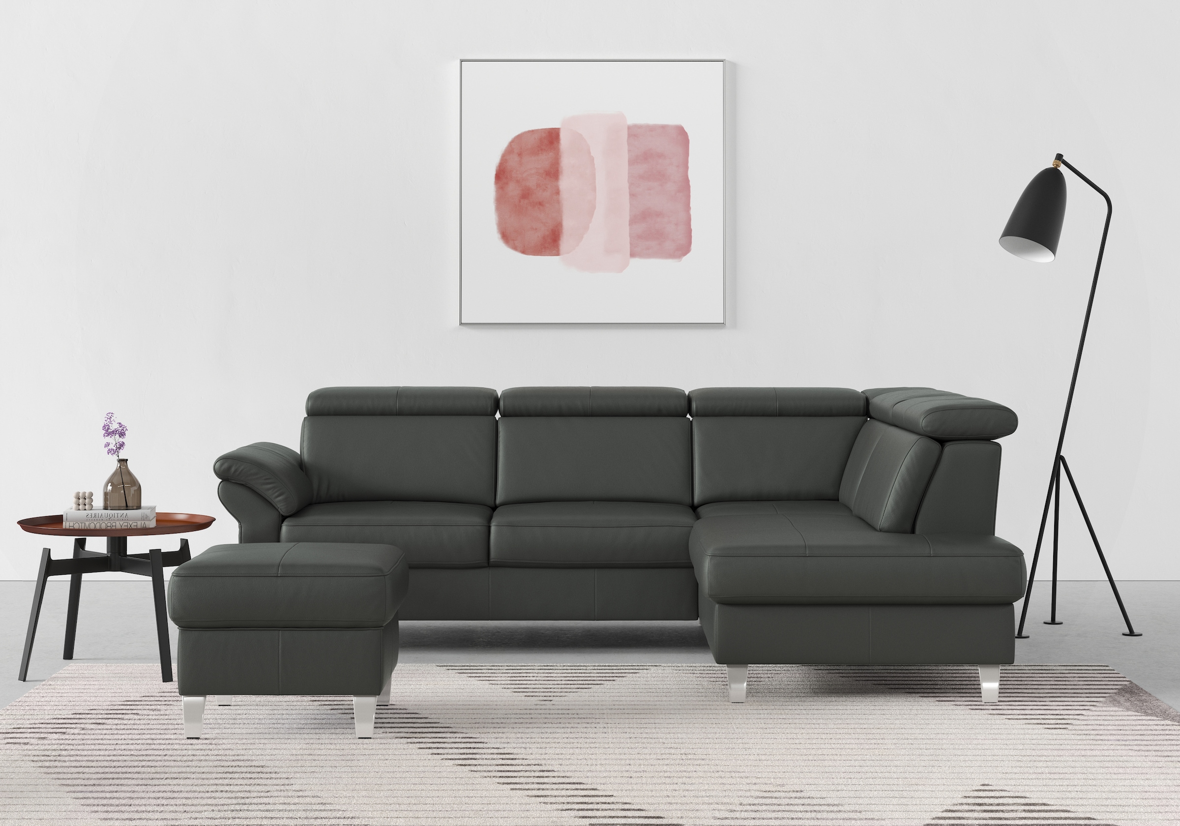 sit&more Ecksofa, inklusive Kopfteilverstellung, wahlweise mit Bettfunktion günstig online kaufen