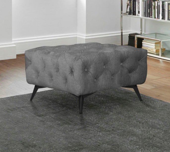 Home affaire Polsterhocker »Glynis« aufwändige Knopfheftung, moderne Cheste günstig online kaufen