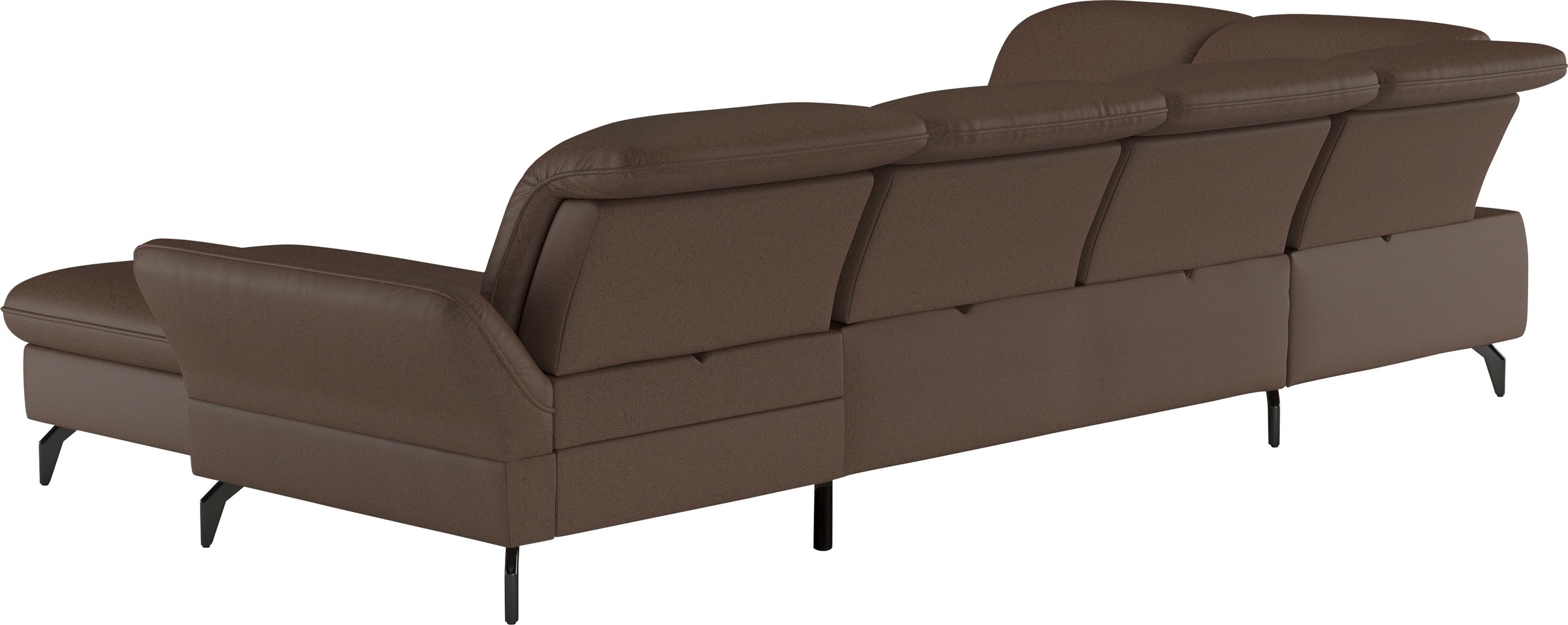 sit&more Wohnlandschaft »Leandro U-Form«, Wahlweise mit Bett-, Kopfteil - und Armlehnfunktion, sowie Bettkasten