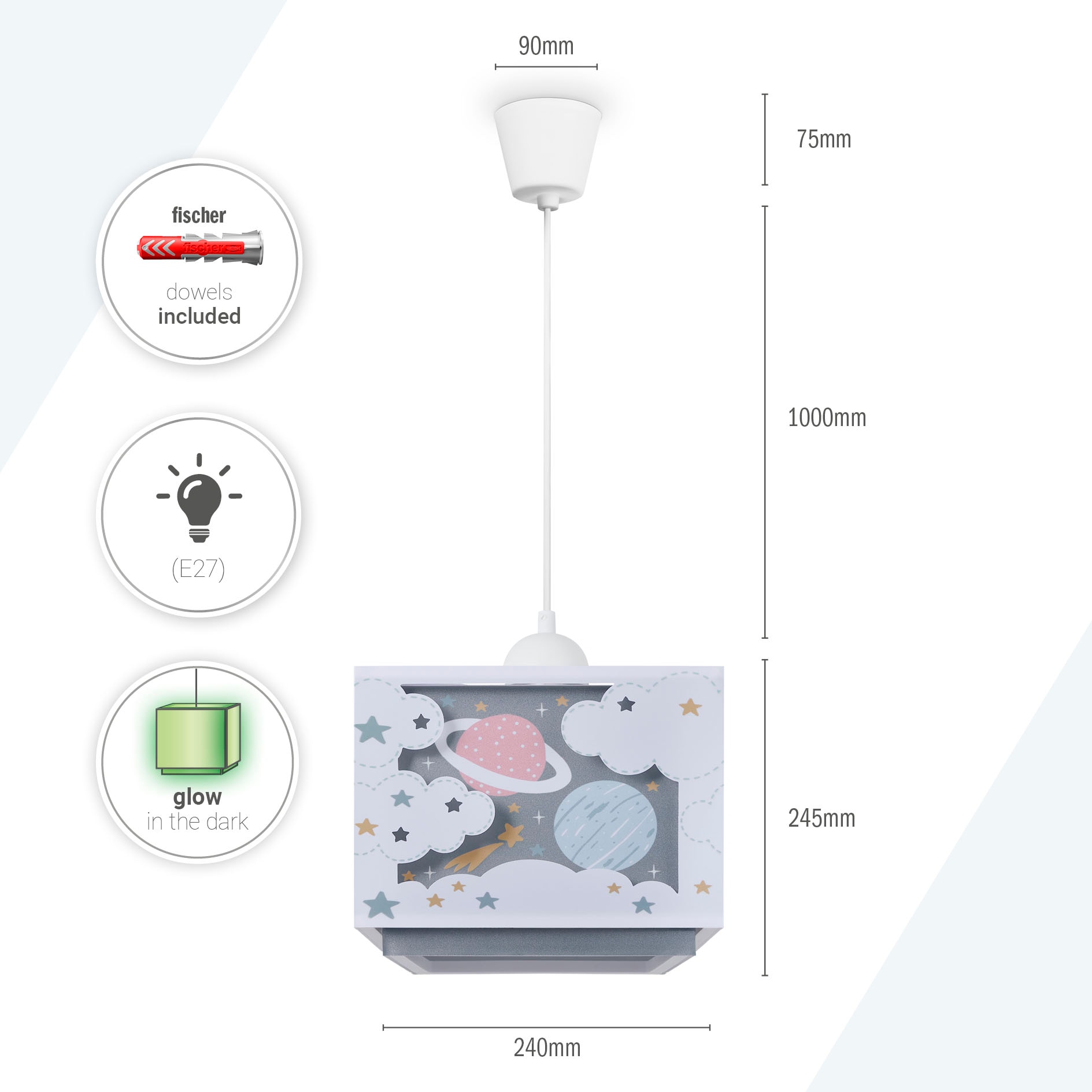 Paco Home Pendelleuchte »GRETA« E27