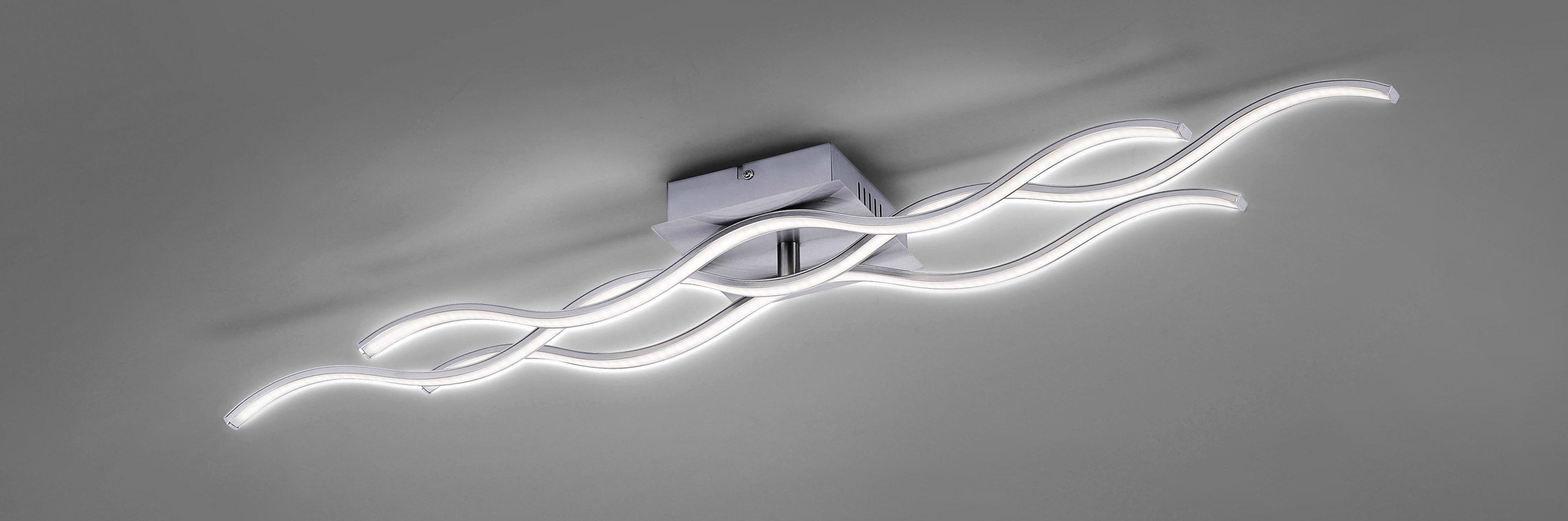 JUST LIGHT Deckenleuchte »WELLA«, 1 flammig, Leuchtmittel LED-Board | LED fest integriert, inklusive festverbautem LEDLeuchtmittel