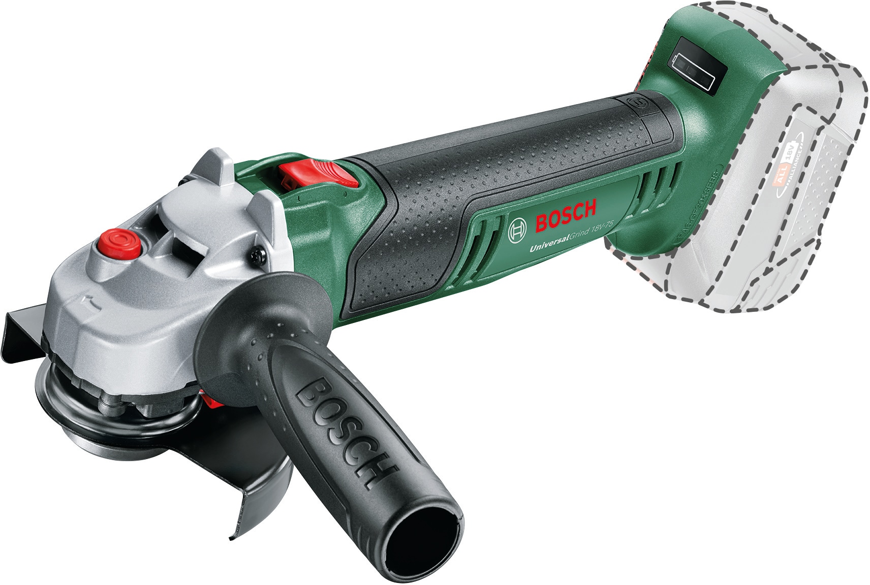 Bosch Home & Garden Akku-Winkelschleifer »UniversalGrind 18V-75 - 125mm solo« ohne Akku und Ladegerät