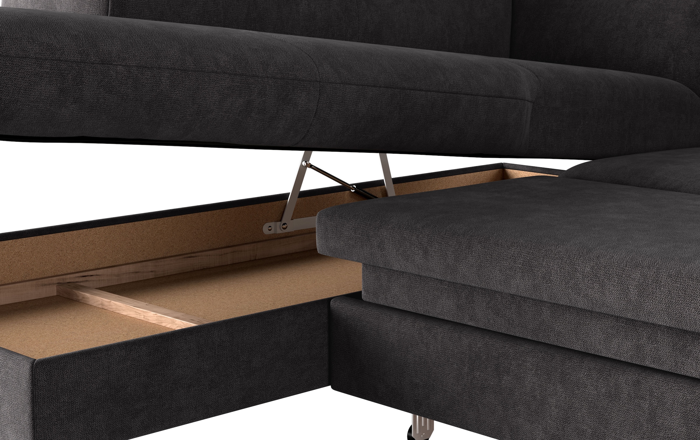 COTTA Ecksofa »Emma L-Form«, mit Kopfteilverstellung, wahlweise mit Bettfunktion & Bettkasten
