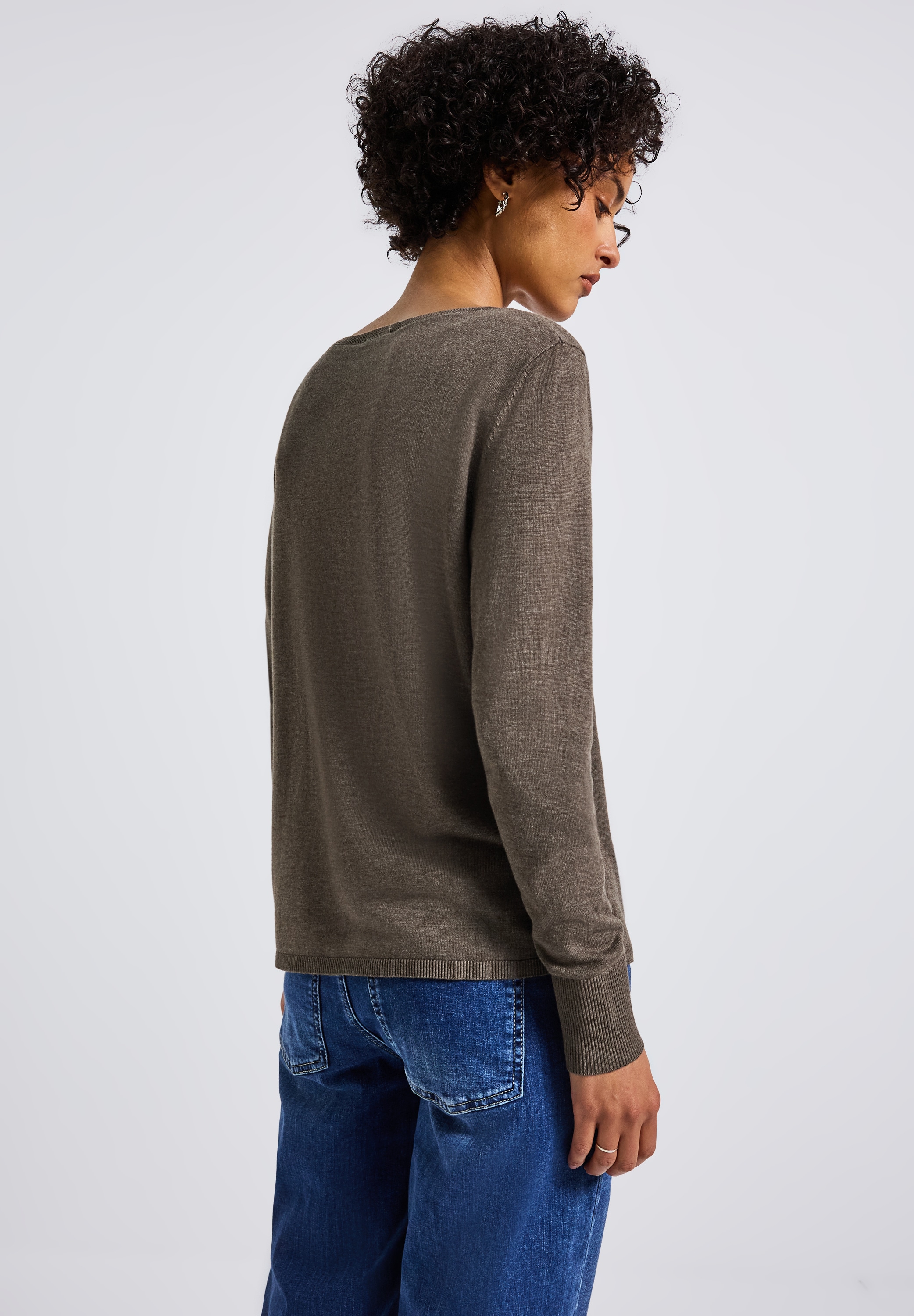 STREET ONE Strickpullover, mit U-Boot-Ausschnitt