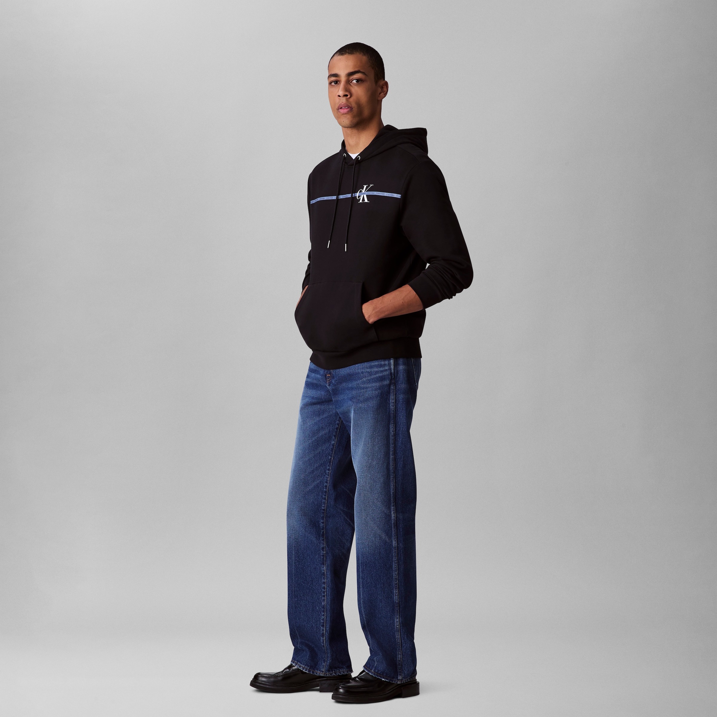 Calvin Klein Kapuzensweatshirt »400GSM TRRY SPRTSWR«, Mit Rundhalsausschnitt