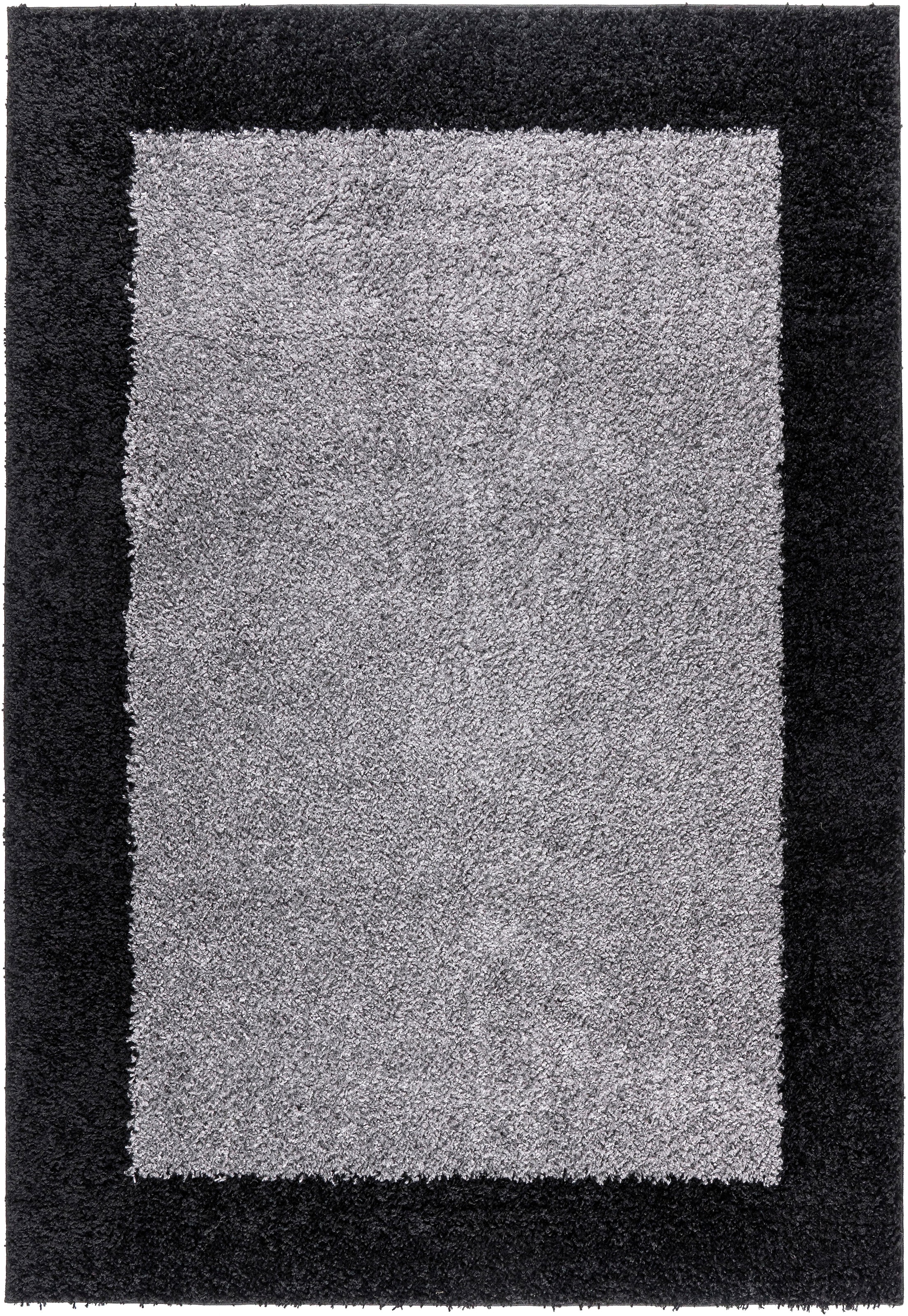 OTTO home Hochflor-Teppich »Liams« rechteckig 30 mm Höhe mit Bordüre, besonders weich und kuschelig, Wohnzimmer, Schlafzimmer