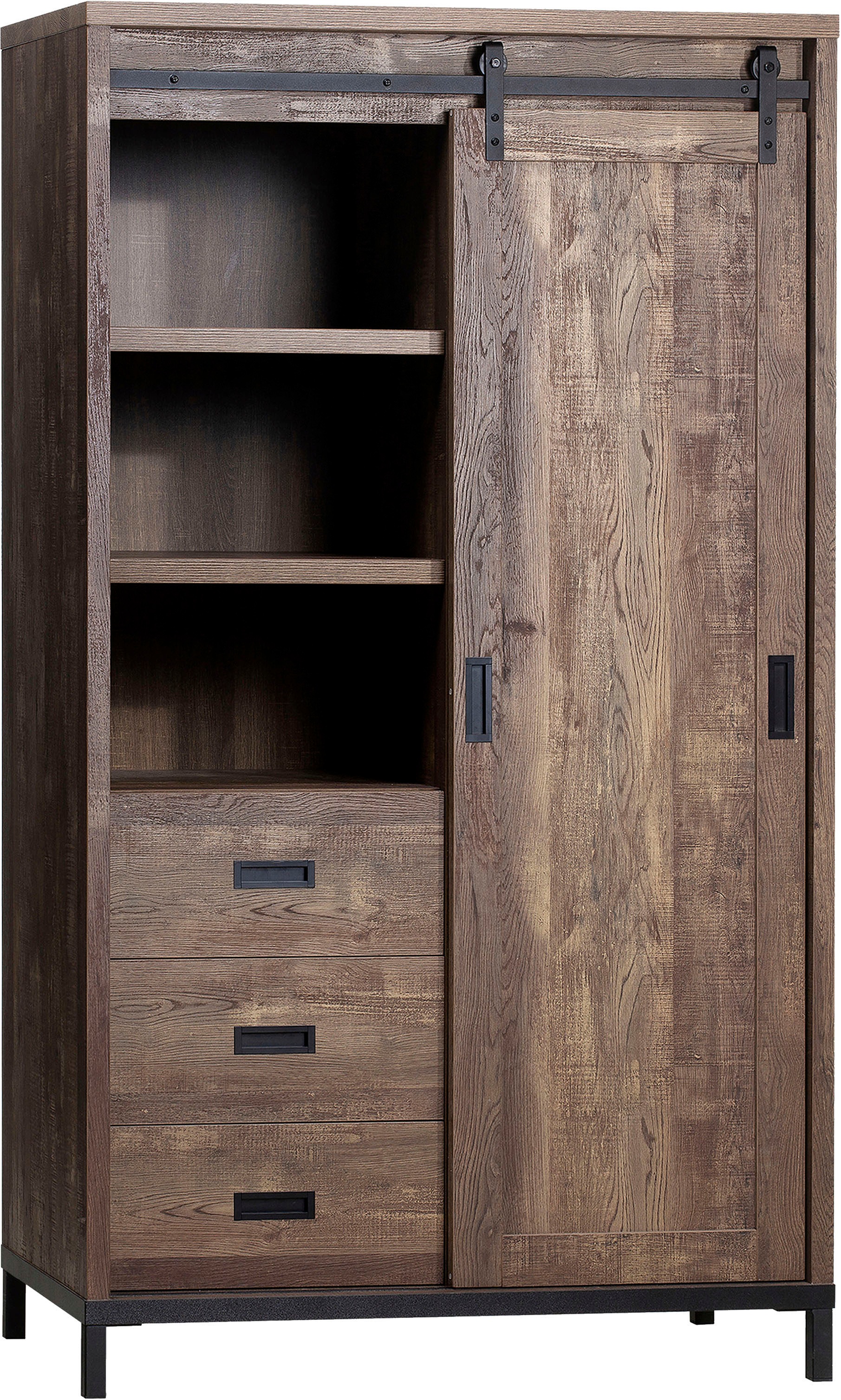 OMG Design Mehrzweckschrank »Stanley Wohnzimmerschrank«, mit Schiebetür, Höhe 170 cm