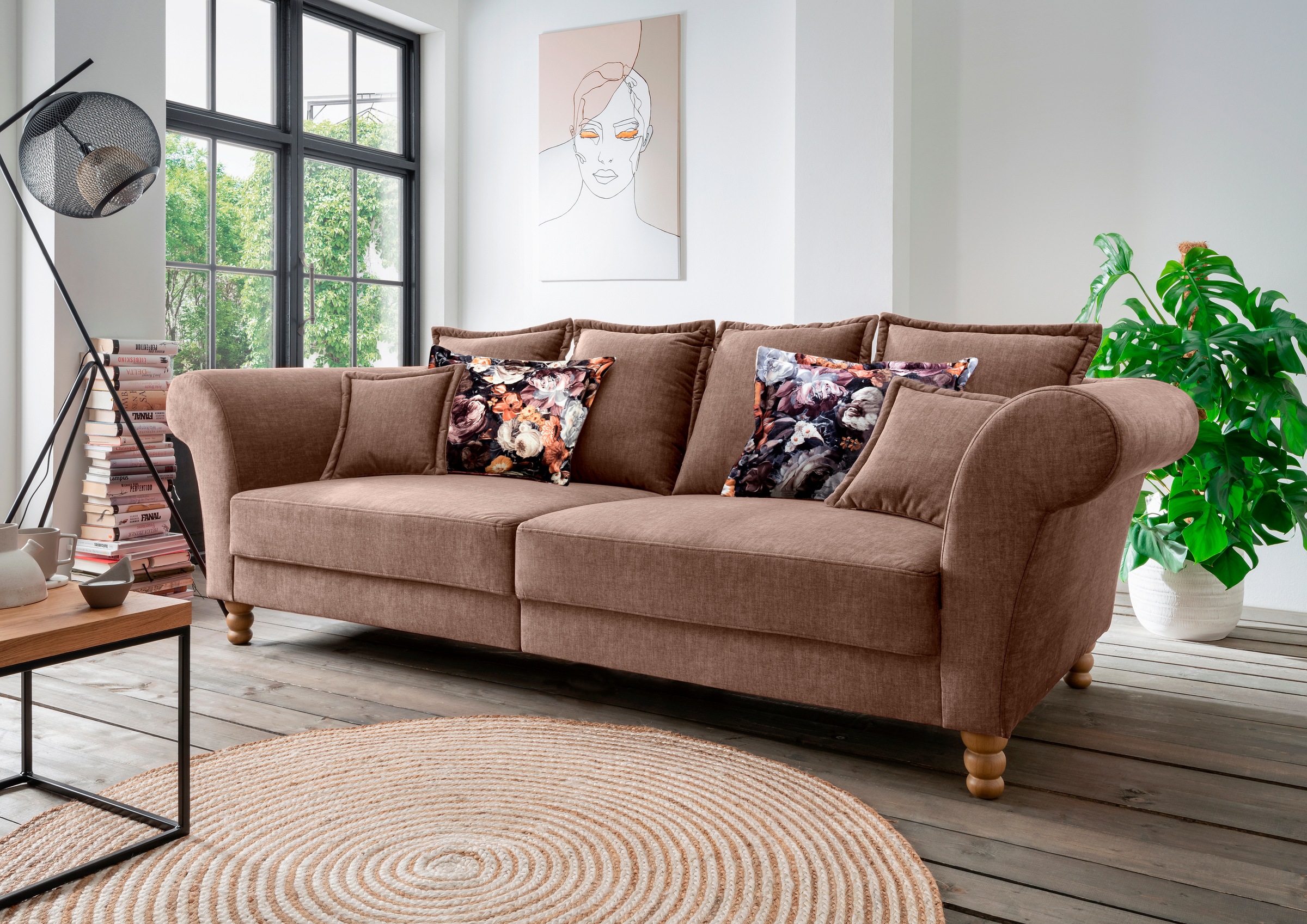 Home affaire Big-Sofa »Tassilo Mega Sofa mit viel Platz, bequem durch Kalts günstig online kaufen