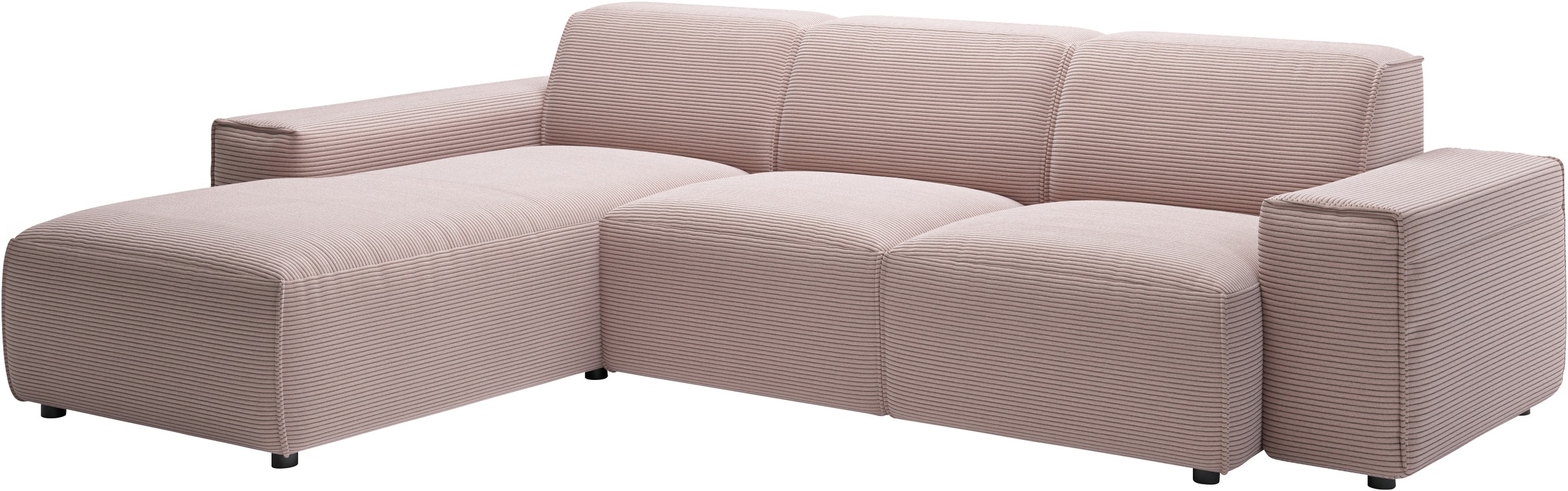 andas Ecksofa »Glimminge L-Form auch in Breitcord, Feincord + Easy care-Bezug,«, Breite 264, Zierkissen