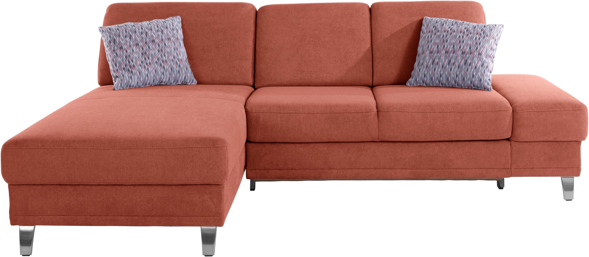 sit&more Ecksofa »Clio L-Form«, wahlweise mit Bettfunktion oder Vorziehsitz und Bettkasten, Federkern