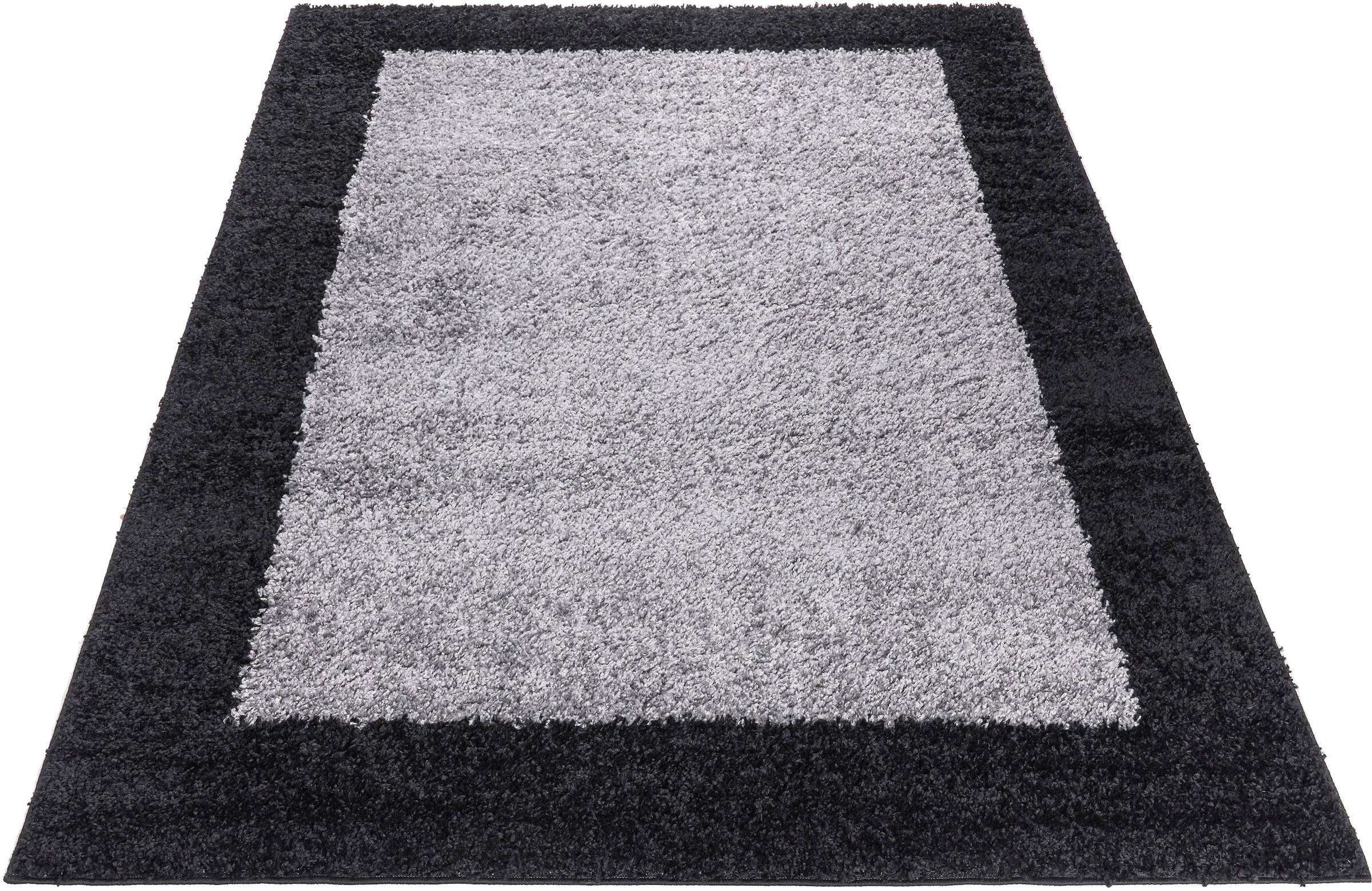 OTTO home Hochflor-Teppich »Liams« rechteckig 30 mm Höhe mit Bordüre, besonders weich und kuschelig, Wohnzimmer, Schlafzimmer