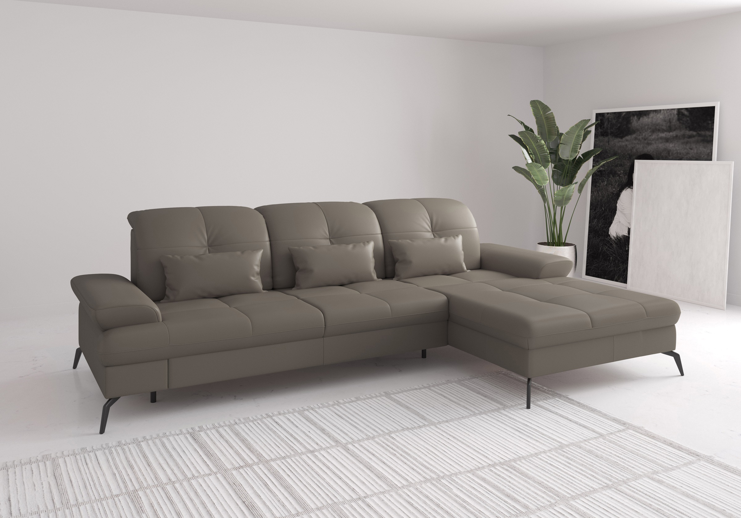 sit&more Ecksofa »Amica, L-Form, inkl. Sitztiefenverstellung & Armteilverst günstig online kaufen