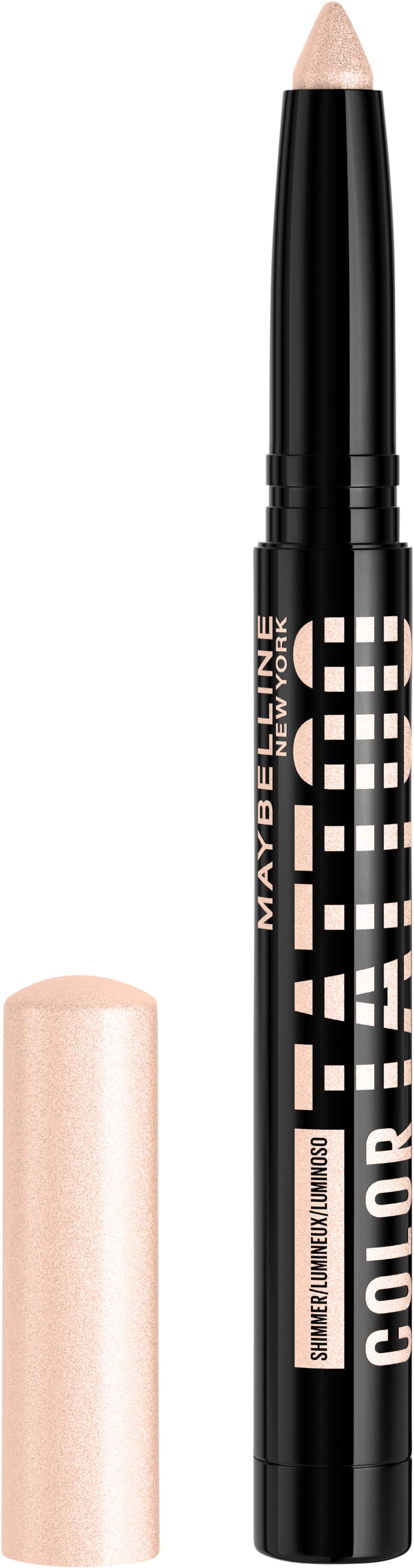 MAYBELLINE NEW YORK Lidschatten »Maybelline New York Color Tattoo 24h Eye Stix Shining« mit integriertem Anspitzer