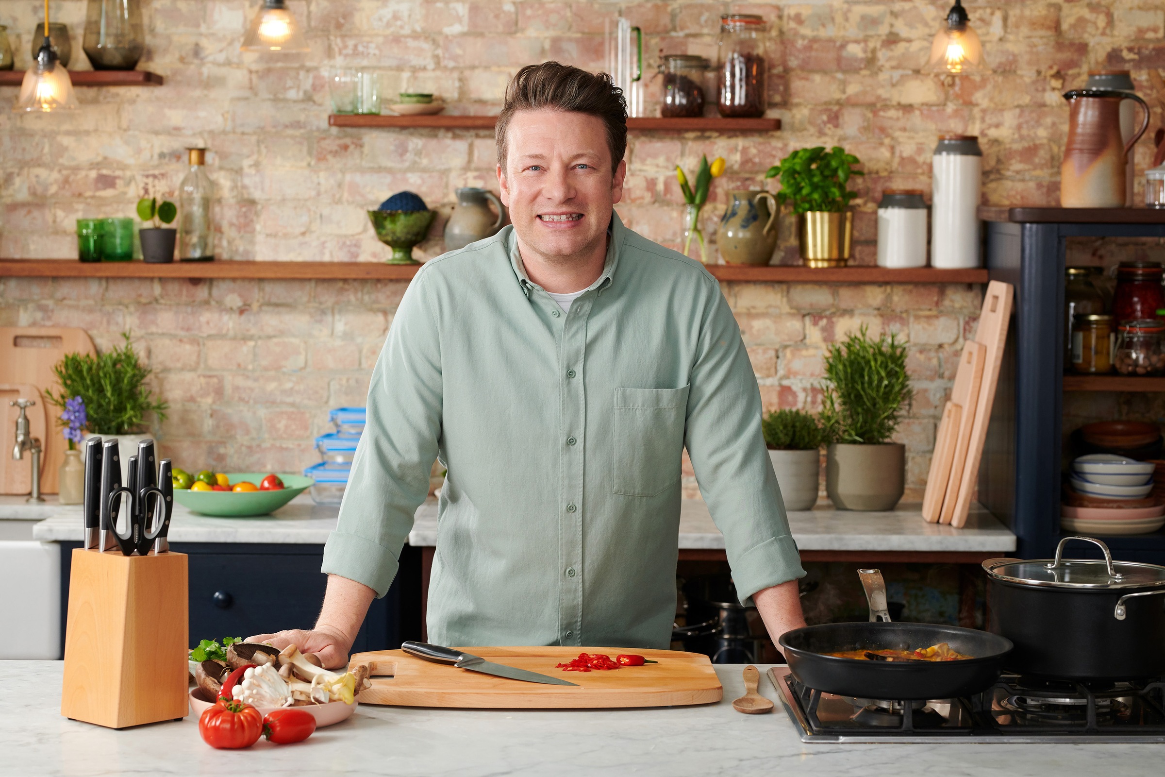 Tefal Allzweckmesser »Jamie Oliver K26709«, (1 tlg.), hohe Leistung, unverwechselbares Design, widerstandsfähig/langlebig