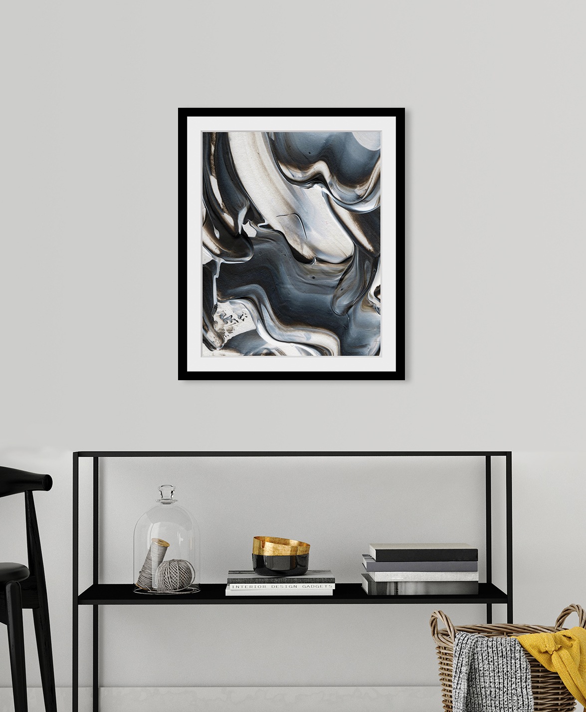 queence Bild »Abstrakte Auqrellfarben«, Abstrakt-Kunst-Gemälde-Figuren, HD günstig online kaufen