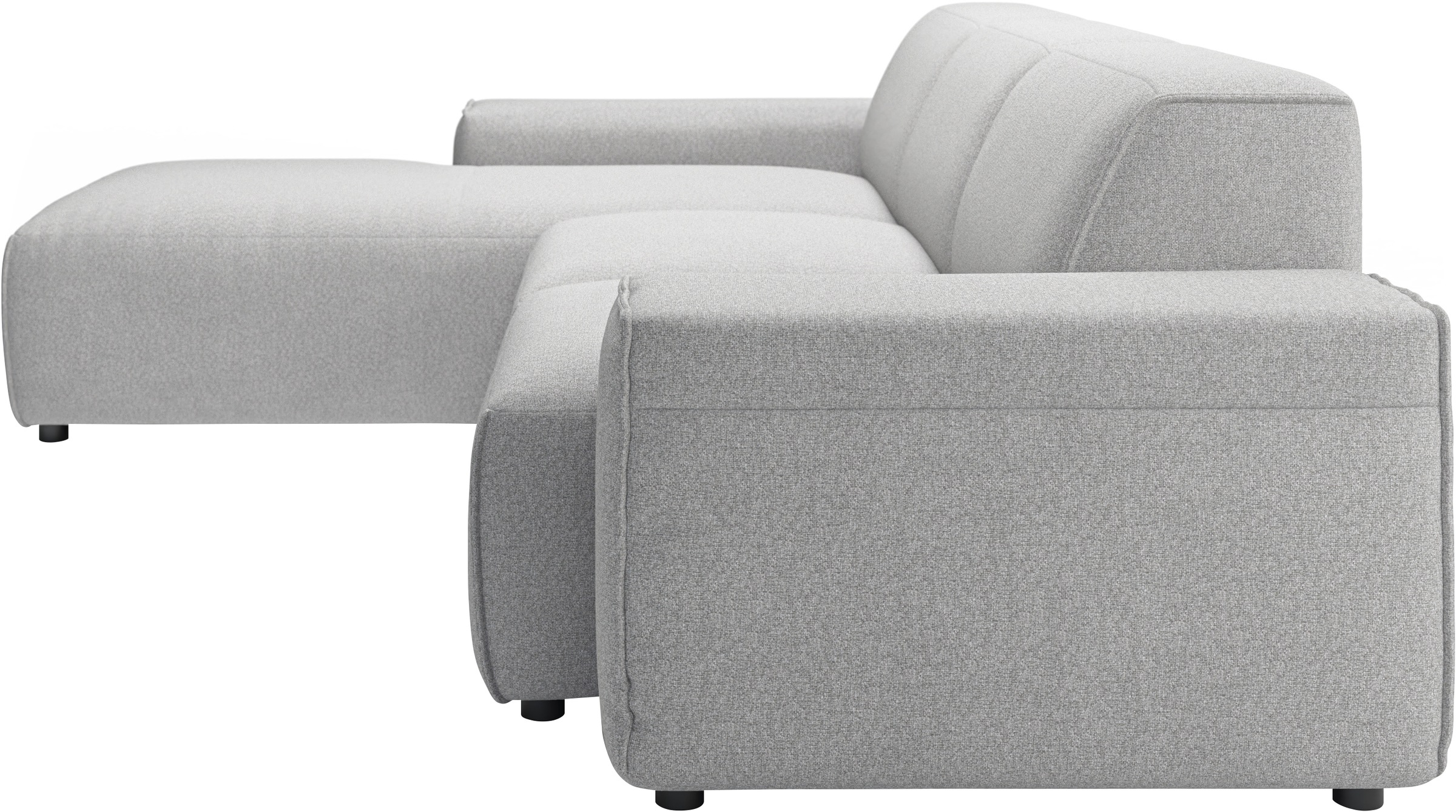 andas Ecksofa »Glimminge L-Form auch in Breitcord, Feincord + Easy care-Bezug,«, Breite 264, Zierkissen