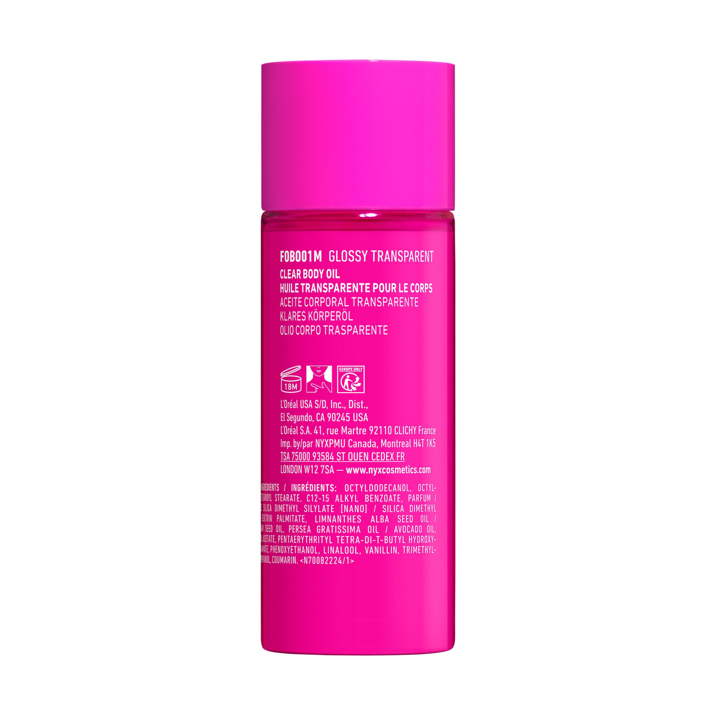 NYX PROFESSIONAL MAKEUP Körperöl »FAT OIL BODY OIL SUGA BADDIE« für strahlenden Glow am Körper