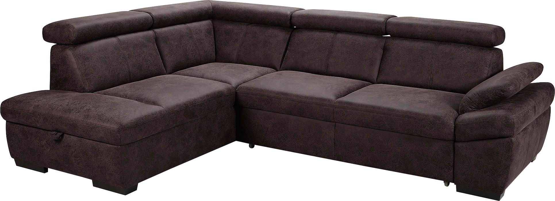 exxpo - sofa fashion Ecksofa »Salerno, Funktionssofa, hoher Sitzkomfort, Br günstig online kaufen
