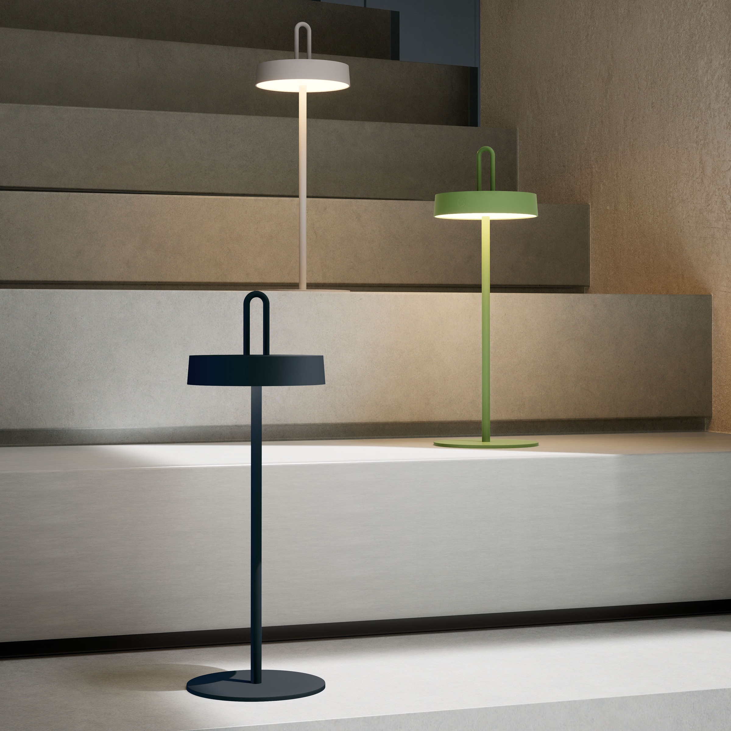 JUST LIGHT Tischleuchte »AMAG«, 1 flammig, Leuchtmittel LED-Modul | LED fest integriert, Akkuleuchte