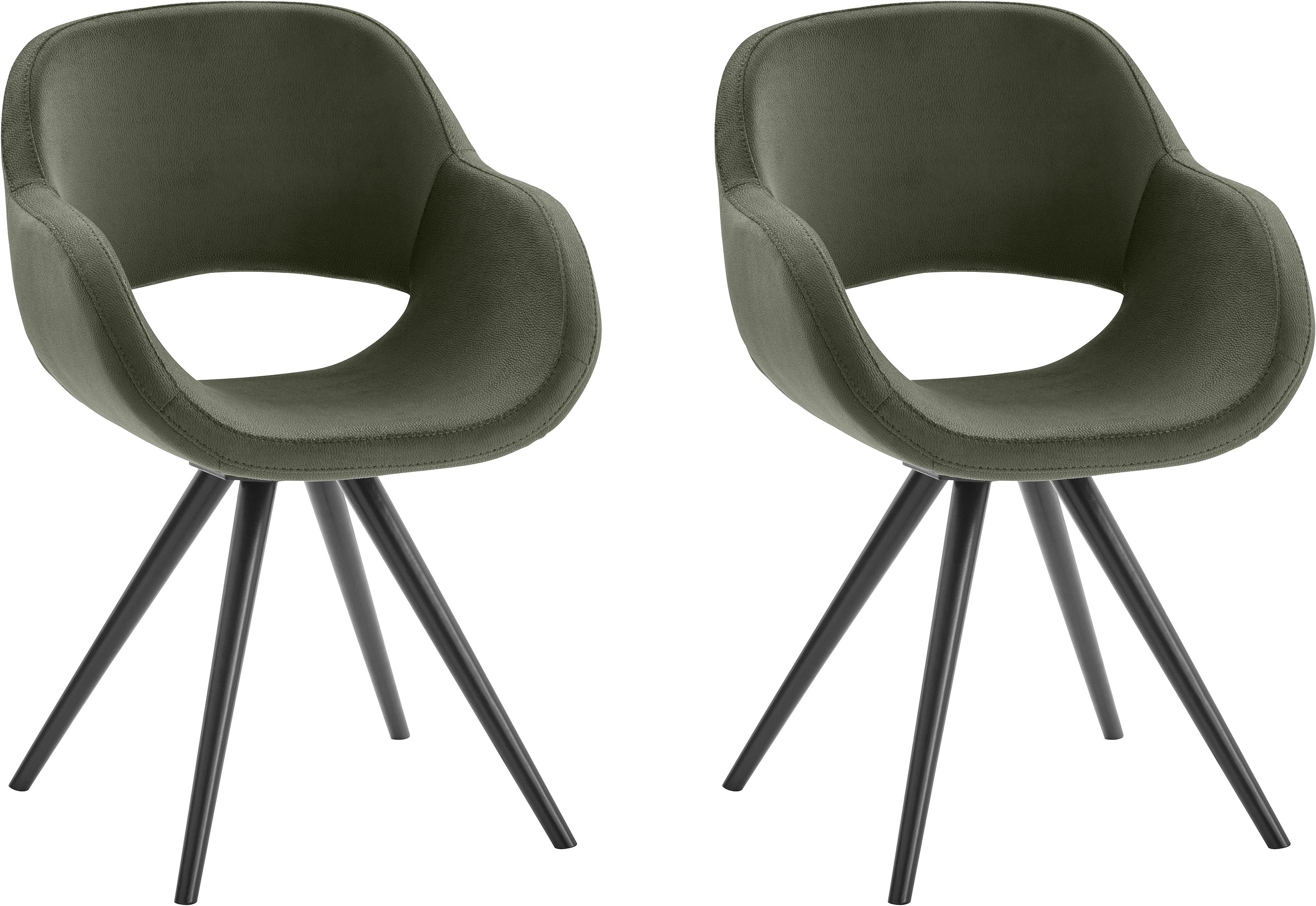 INOSIGN Armlehnstuhl »Aurora« (Set) 2 Stk.Gestell aus Massivholz Buche in s günstig online kaufen