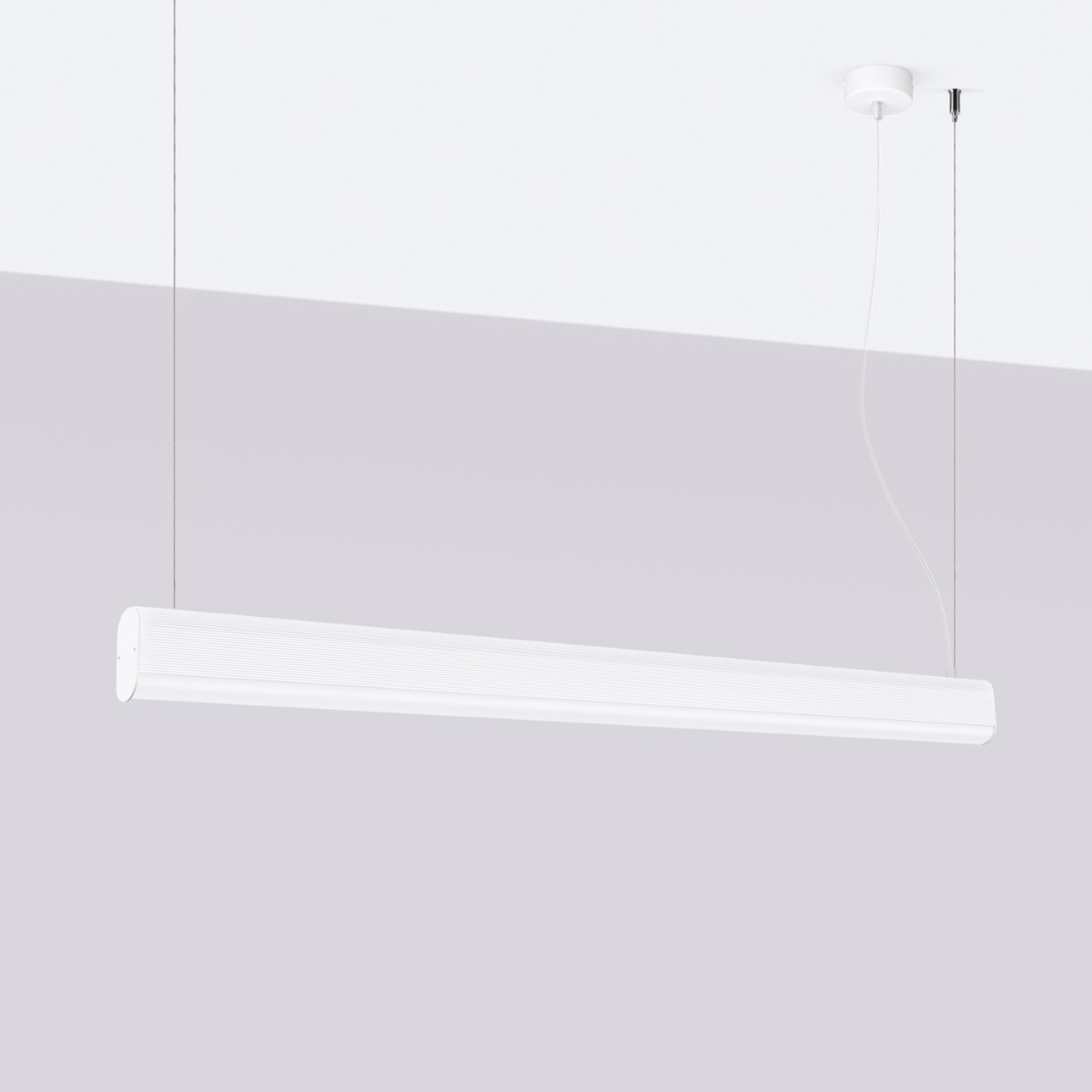 Pendelleuchte »Pendelleuchte FARGE Weiß LED 4000K«, 1 flammig, Leuchtmittel günstig online kaufen