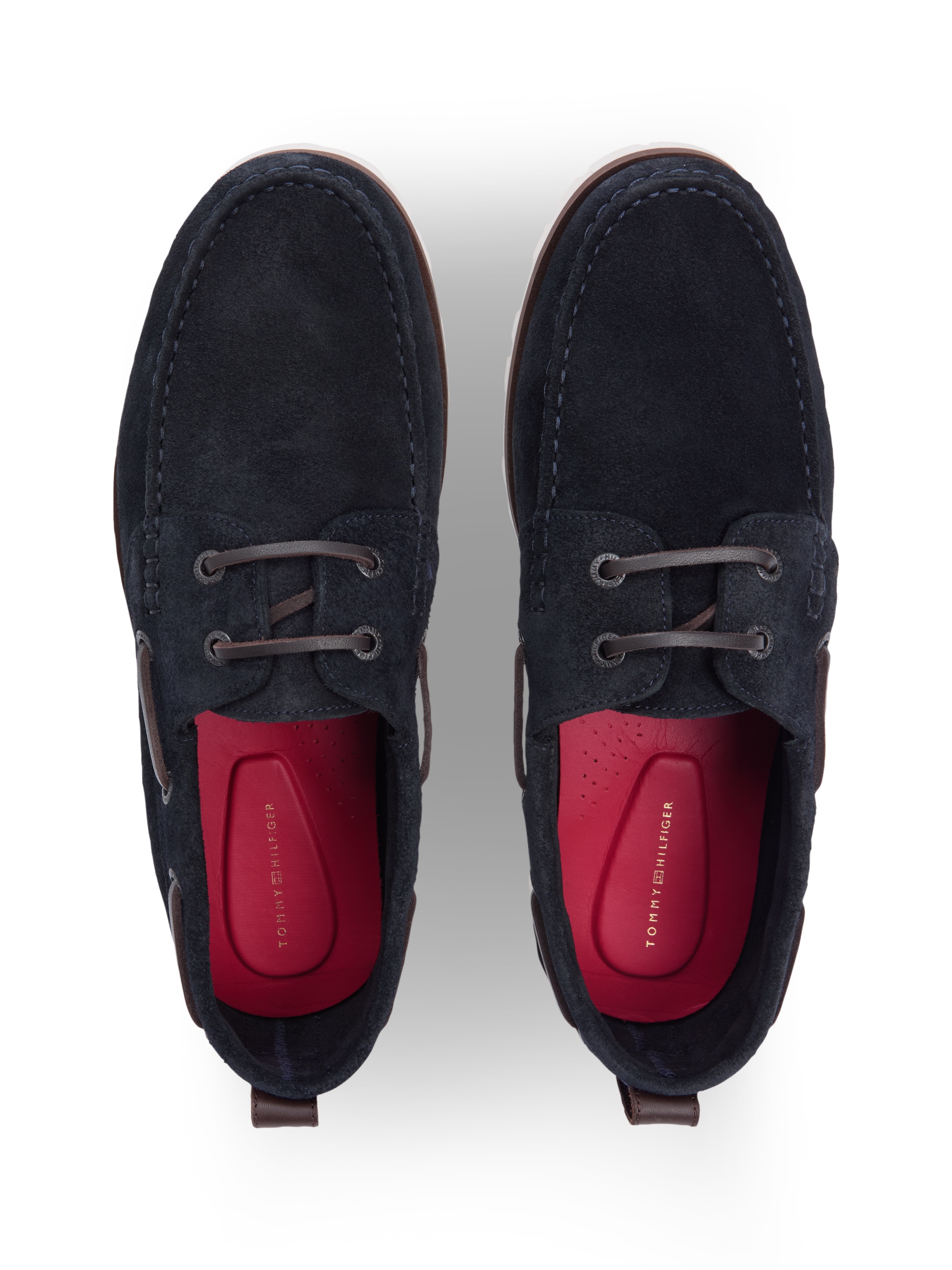 Tommy Hilfiger Bootsschuh »HILIFGER LIGHT SDE BOAT SHOE«  Schnürschuh, Halbschuh mit Durchzügen und Ösen
