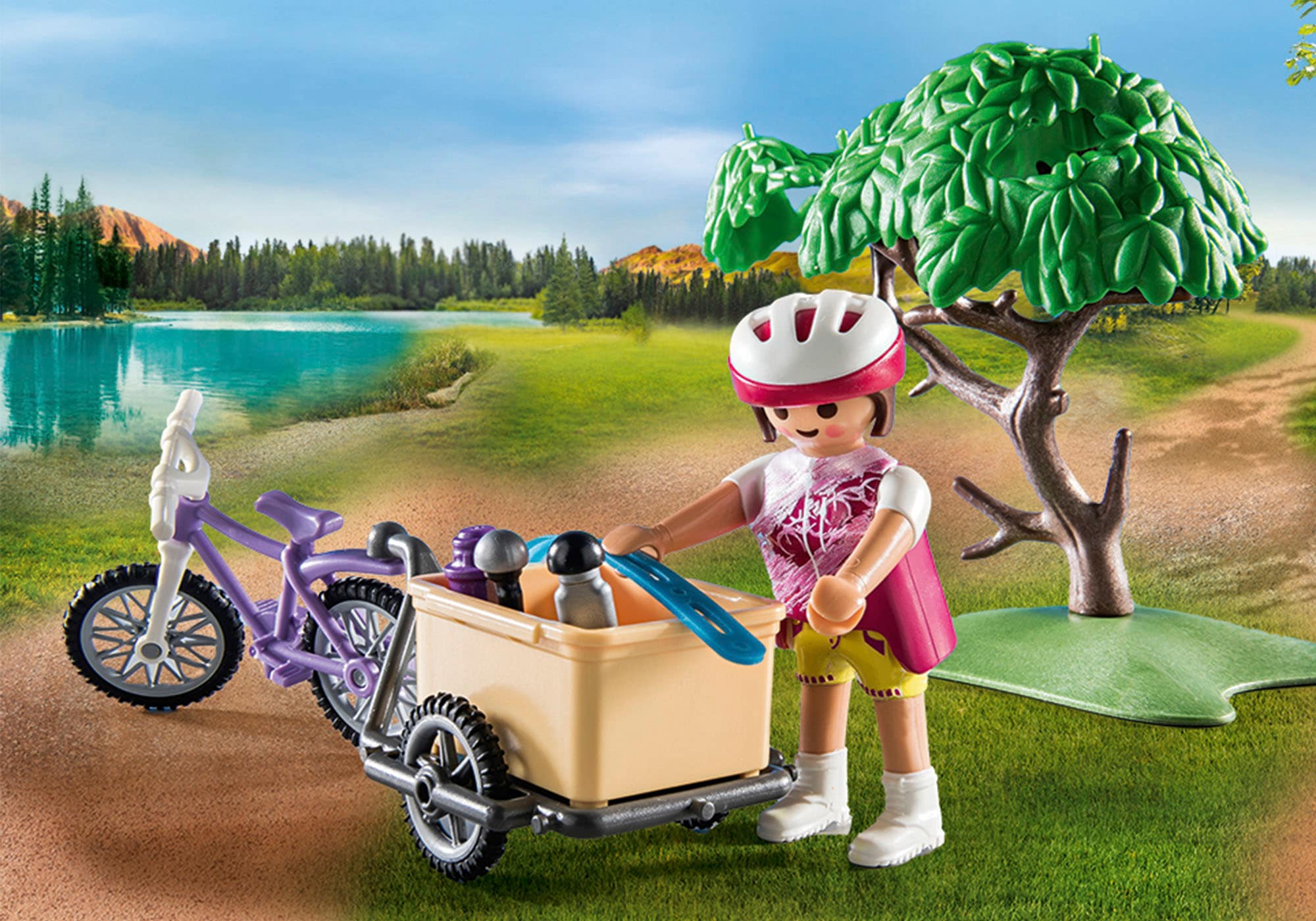 Playmobil® Konstruktions-Spielset »Mountainbike-Tour (71426), Family & Fun«, (52 St.)