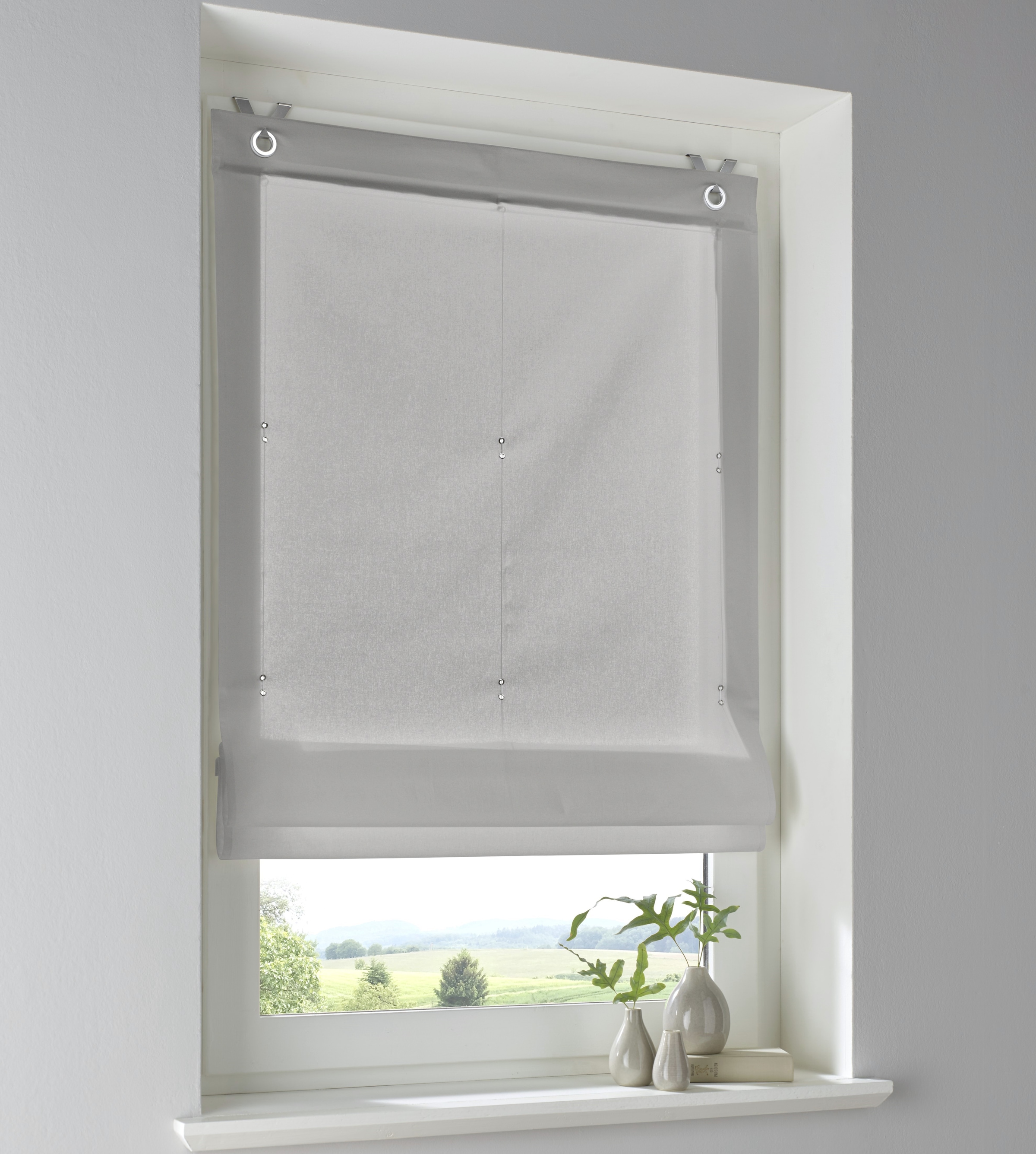 Kutti Raffrollo »Stig Raffrollo« mit Hakenaufhängung ohne Bohren freihängen günstig online kaufen