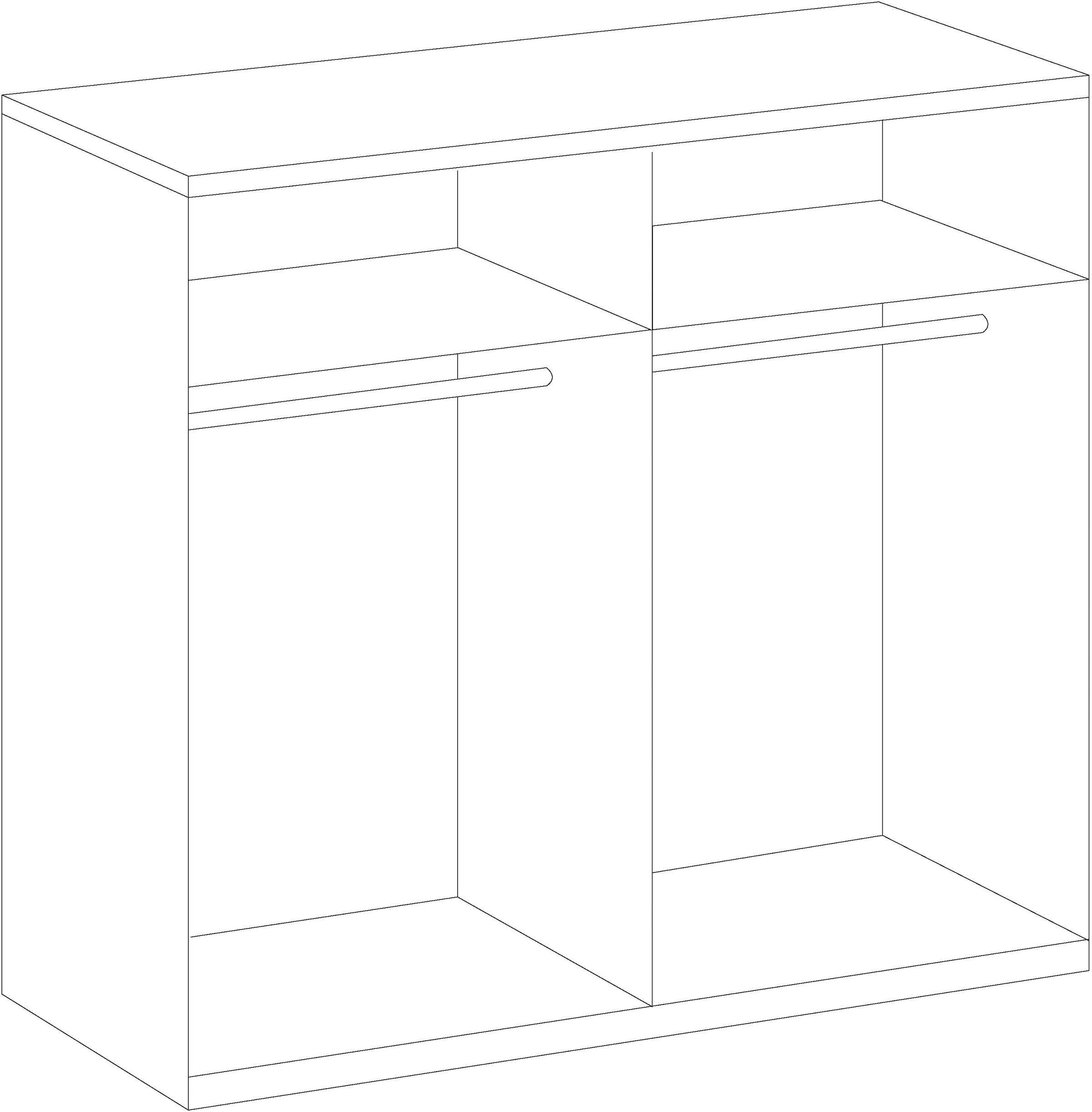 Wimex Kleiderschrank »New York«, in vielen Breiten, 208 oder 236cm hoch