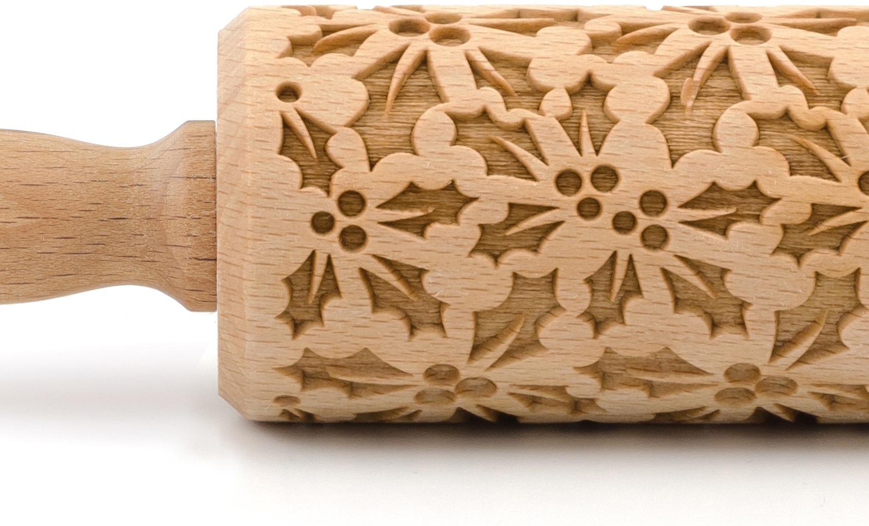 folkroll Teigroller »3D-Motiv-Teigrolle«, Stechpalme