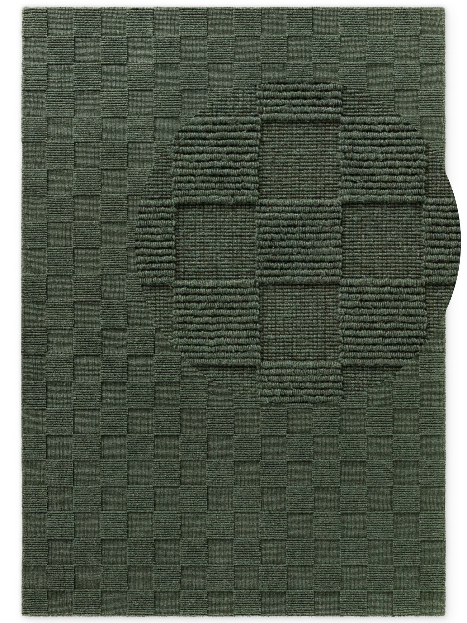 Villeroy & Boch Wollteppich »Scala« rechteckig 10 mm Höhe Handgewebt, Wolle, Kariert, Natur, 3D-Struktur, Karo, Wohnzimmer