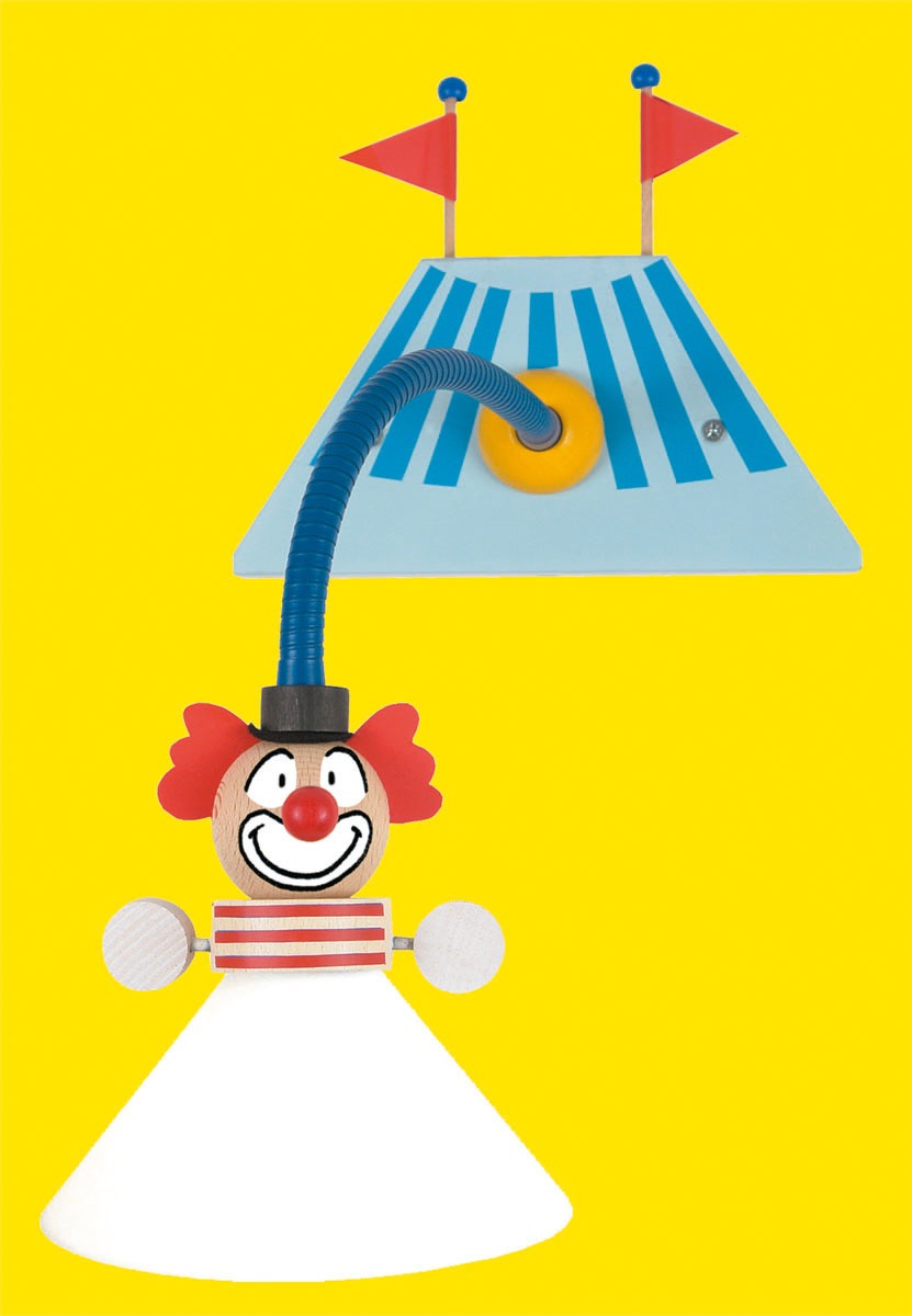 niermann Wandleuchte »Clown«, 1 flammig, Leuchtmittel E14   ohne Leuchtmitt günstig online kaufen