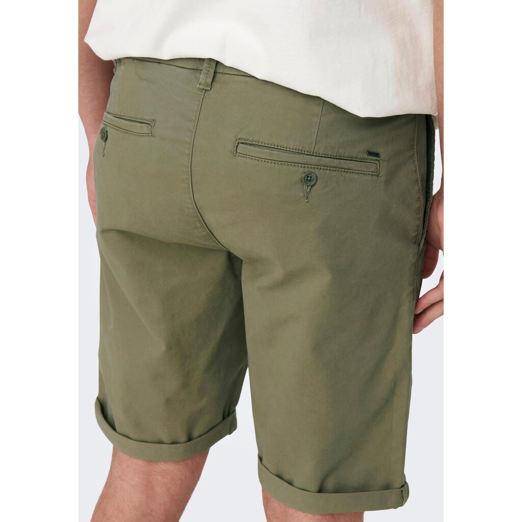 ONLY & SONS Jeansshorts »ONSPETER REG TWILL 4481 SHORTS NOOS«