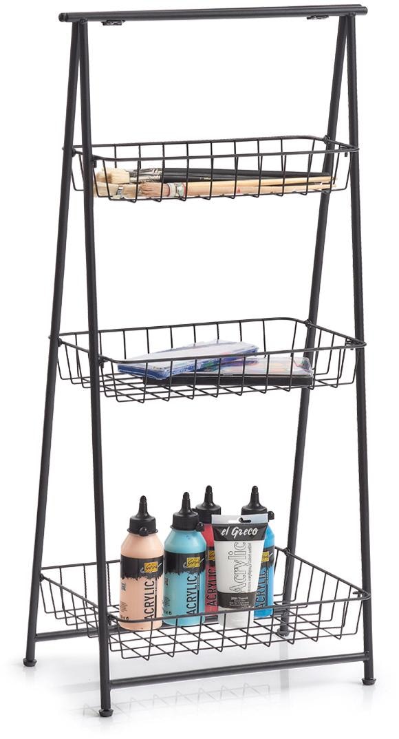 Zeller Present Ablageregal, Standregal, 3-lagig