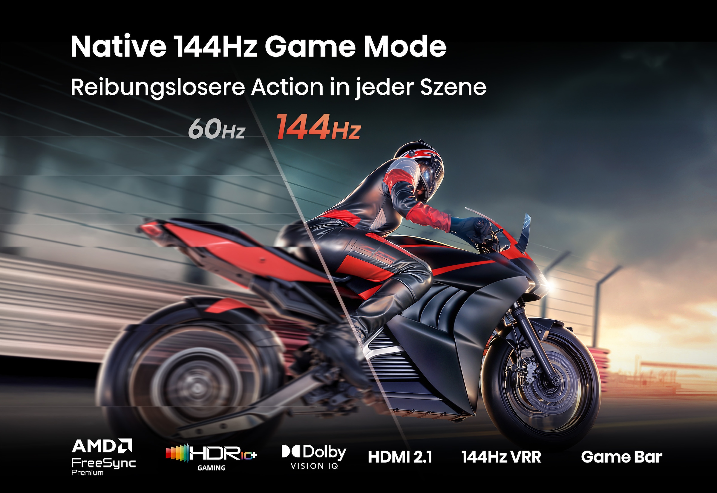 Hisense Mini-LED-Fernseher »55E8S« 139 cm/55 ″ Smart-TV
