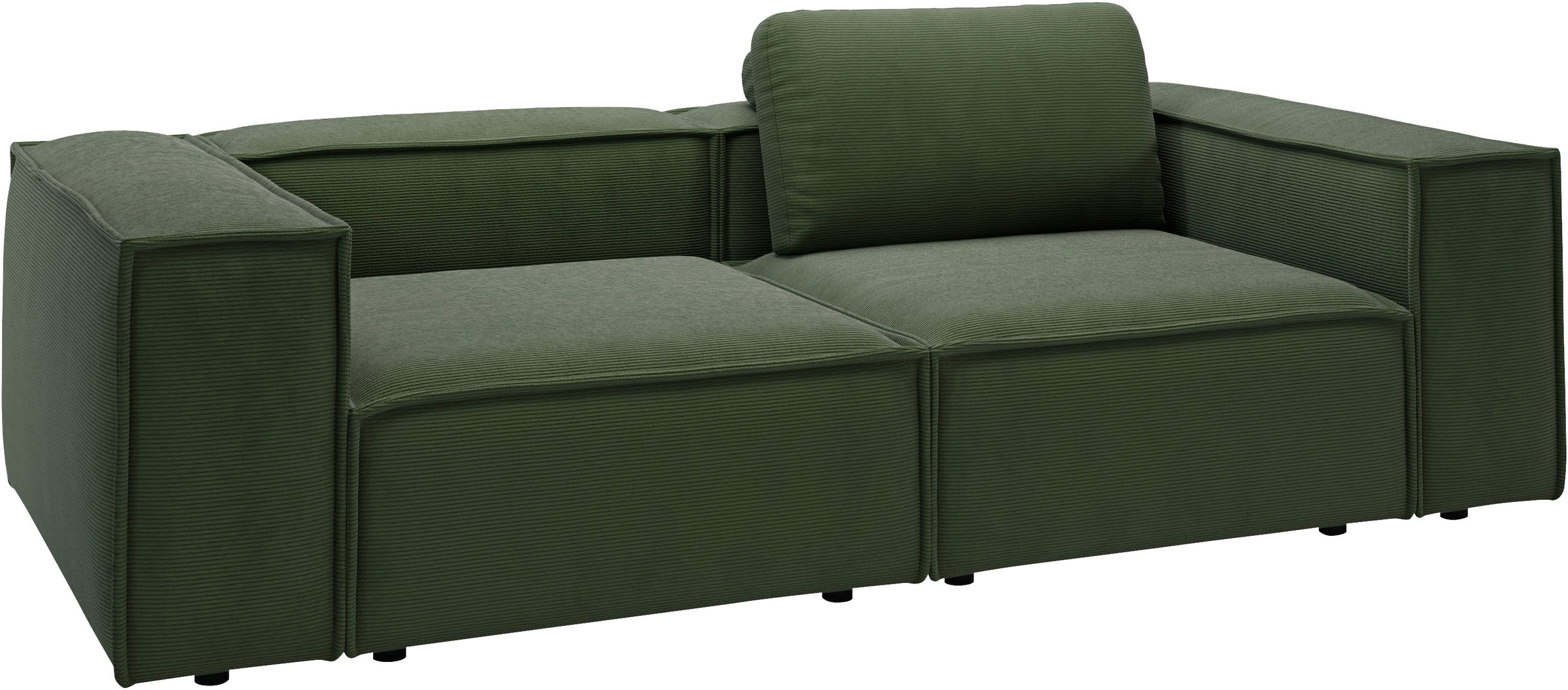 Places of Style 2-Sitzer »Watertown, modernes Sofa 246 cm breit, auch in Feincord«, stilvolles Sofa für 2 Personen mit extra breiter Sitzfläche