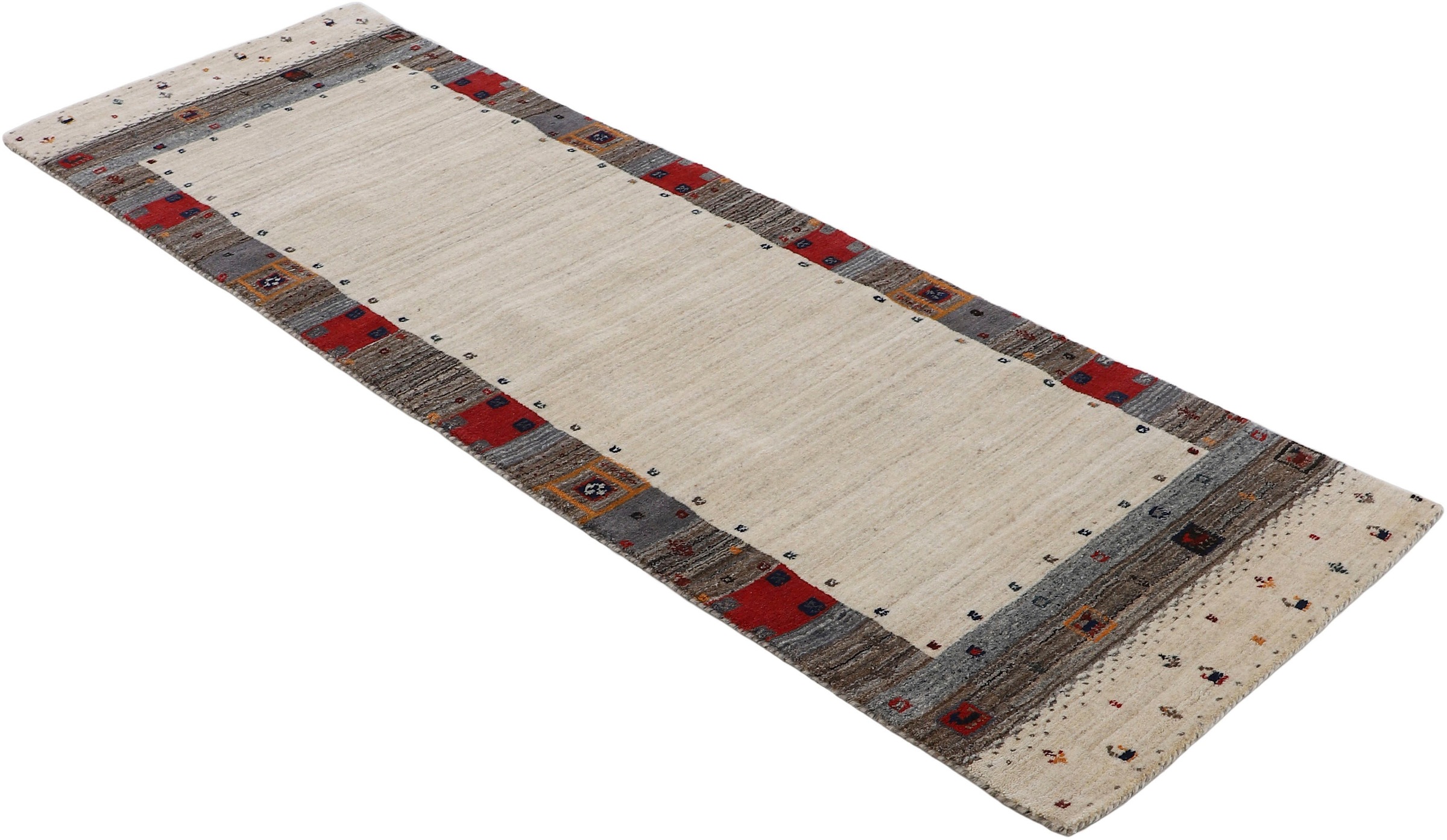 carpetfine Wollteppich »Gabbeh Vida«, rechteckig, 15 mm Höhe, reine Wolle, weicher Flor, auch als Läufer erhältlich