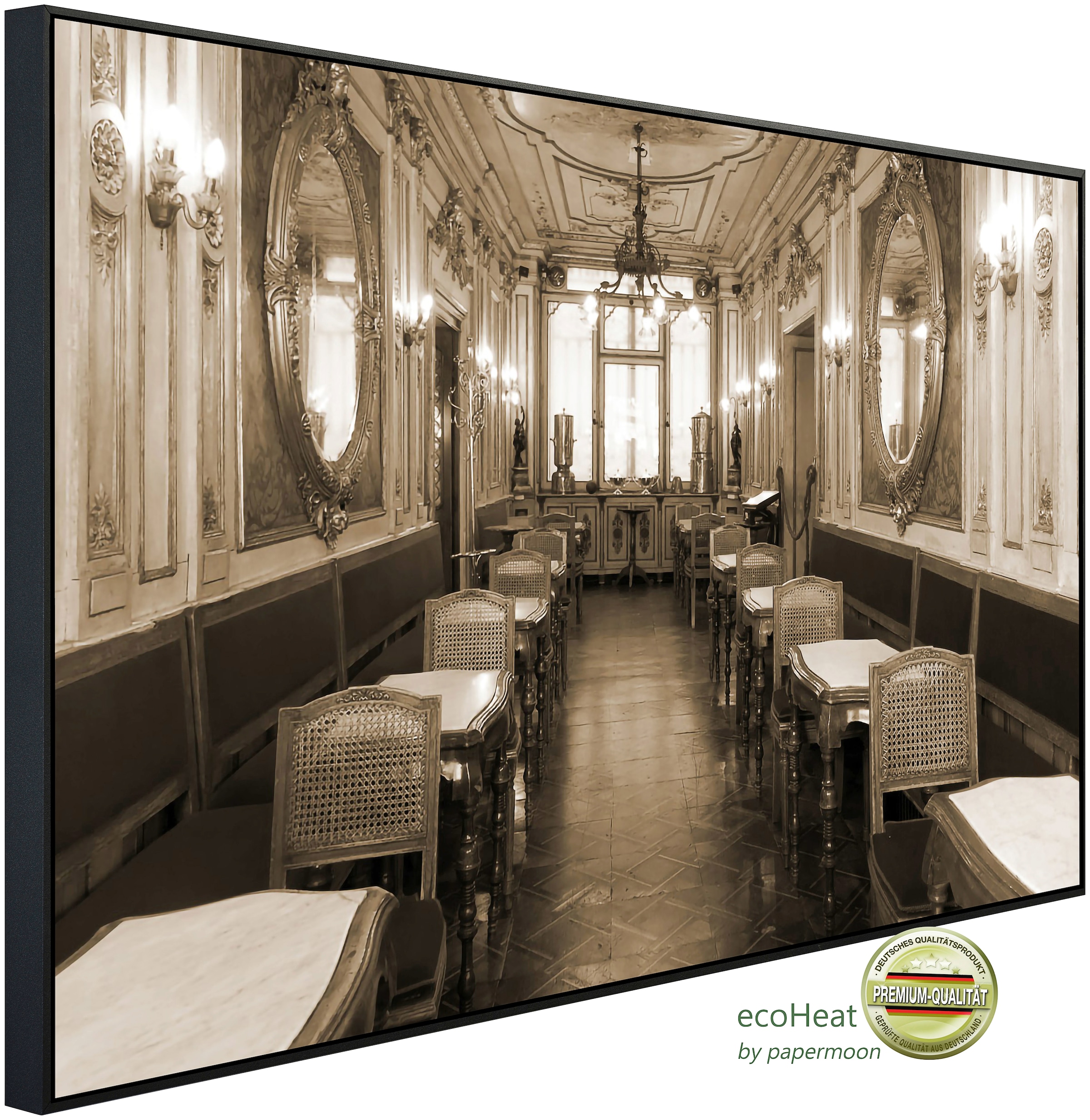 Papermoon Infrarotheizung »Vintage Cafe Interieur«, sehr angenehme Strahlun günstig online kaufen