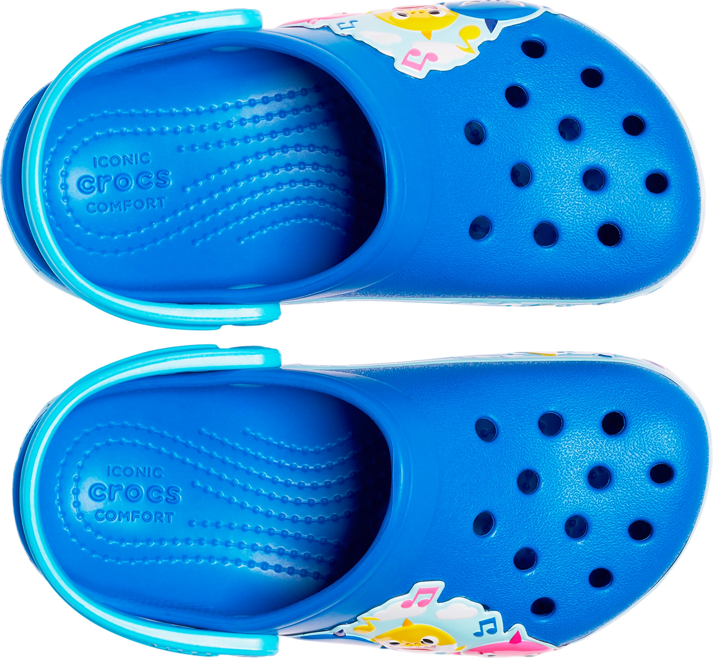 Crocs Clog »Baby Shark«, Kinderschuh, Sommerschuh, Badeschuh mit schwenkbarem Fersenriemen