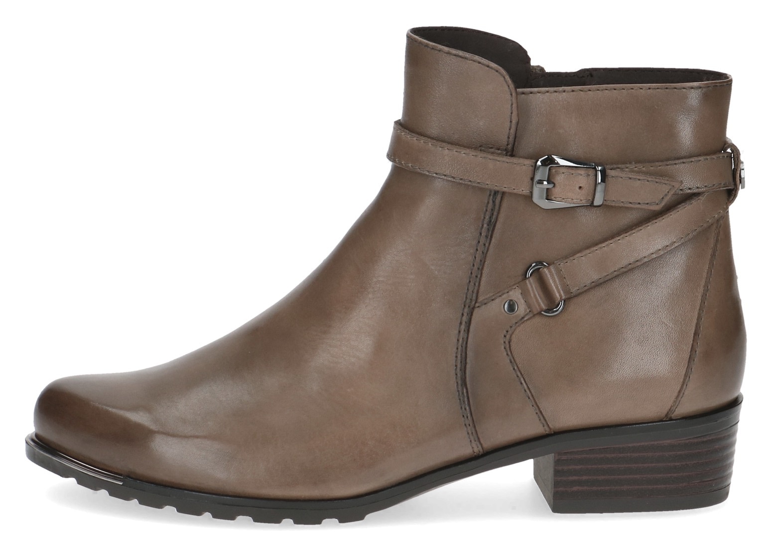 Caprice Stiefelette, Blockabsatz, Boots mit Zierschnalle und Zierriemchen