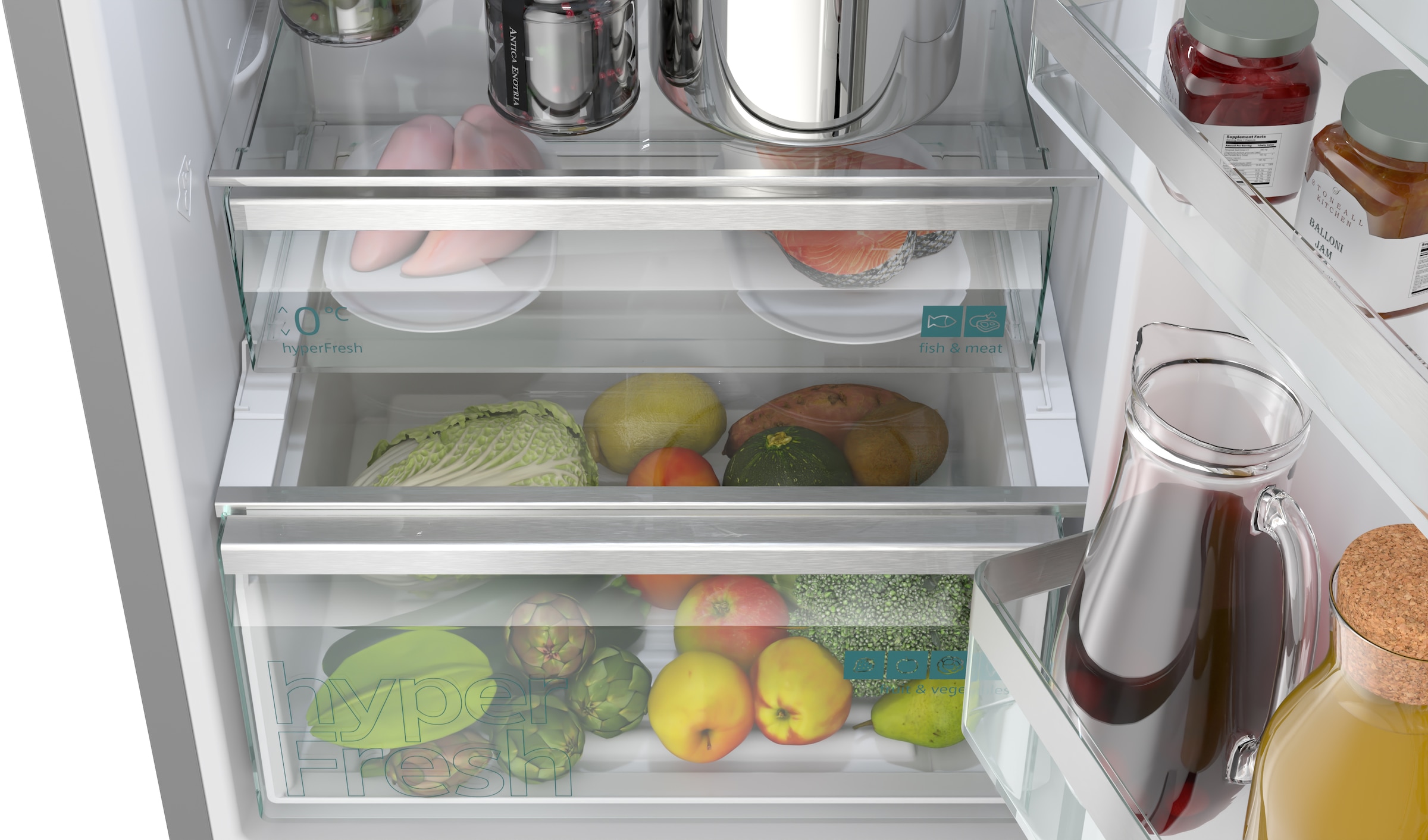 SIEMENS Kühl-/Gefrierkombination iQ300 »KG36NVICG« 186 cm hoch 60 cm breit hyperFresh System für frisches Obst und Gemüse sowie Total noFrost