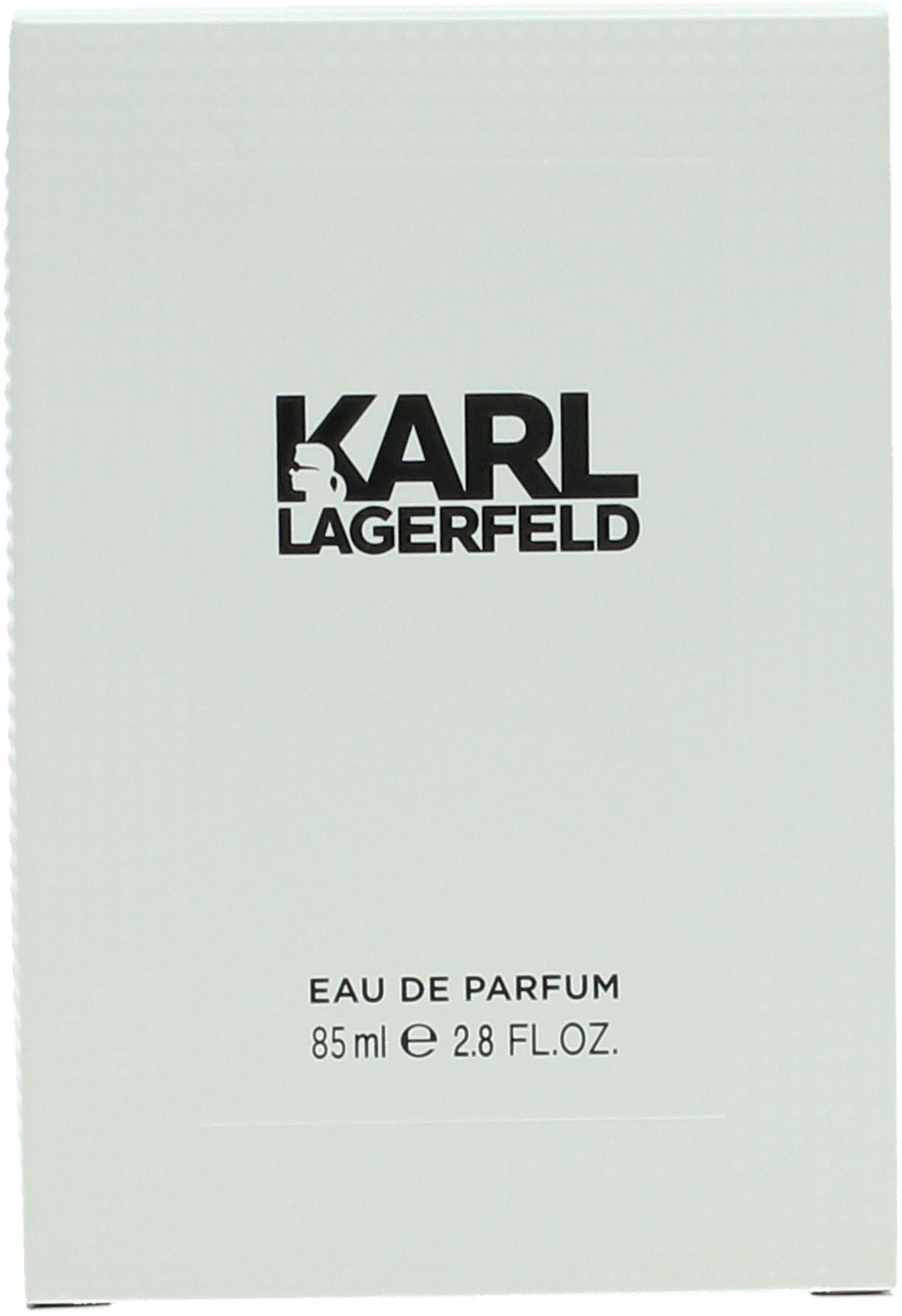 LAGERFELD Eau de Parfum »Pour Femme«, Blumig-fruchtiger Damenduft mit Pfirsich, Magnolie und Moschus.