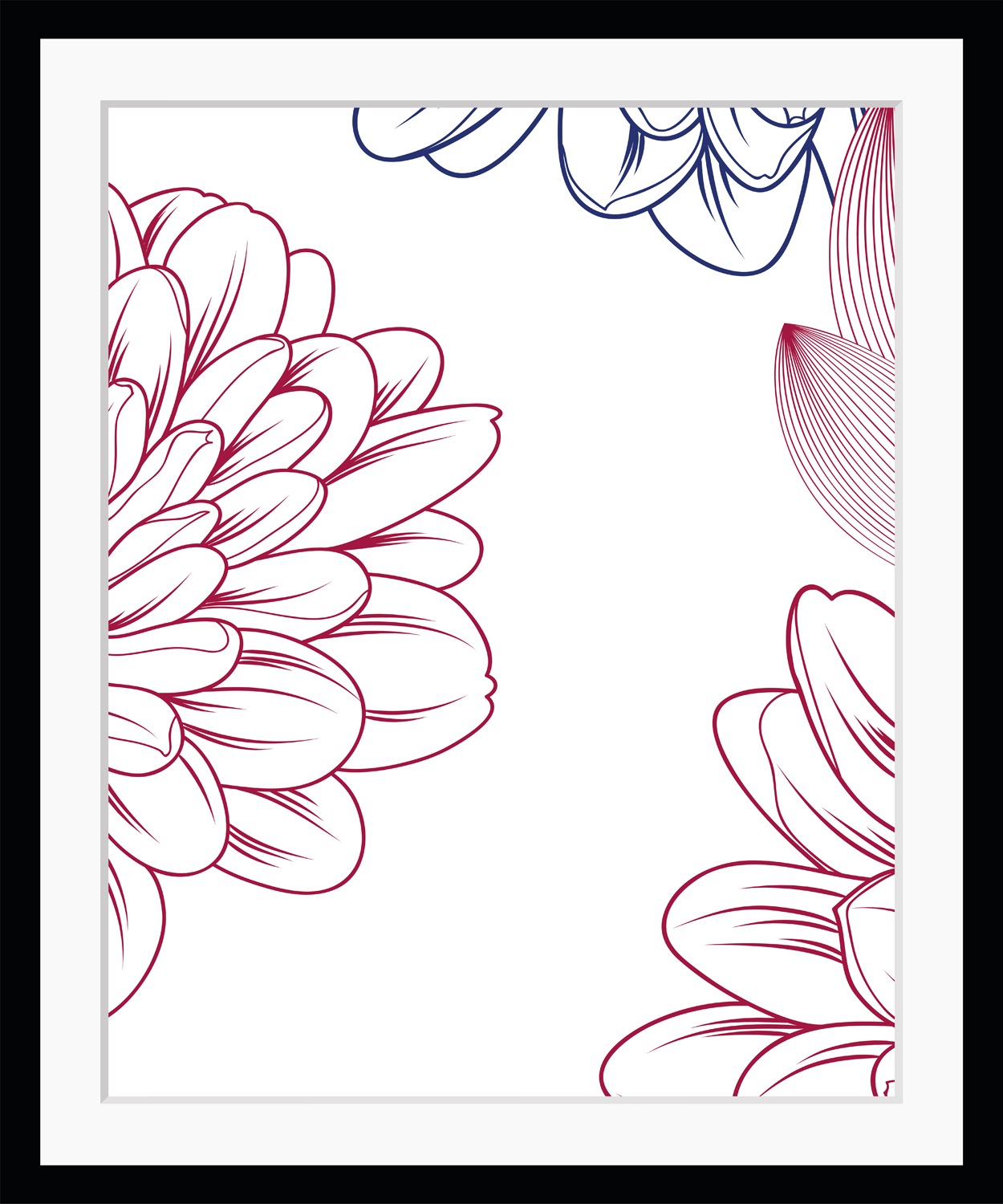 queence Bild »Lia«, Blumen, (Set), Blumen, gerahmt