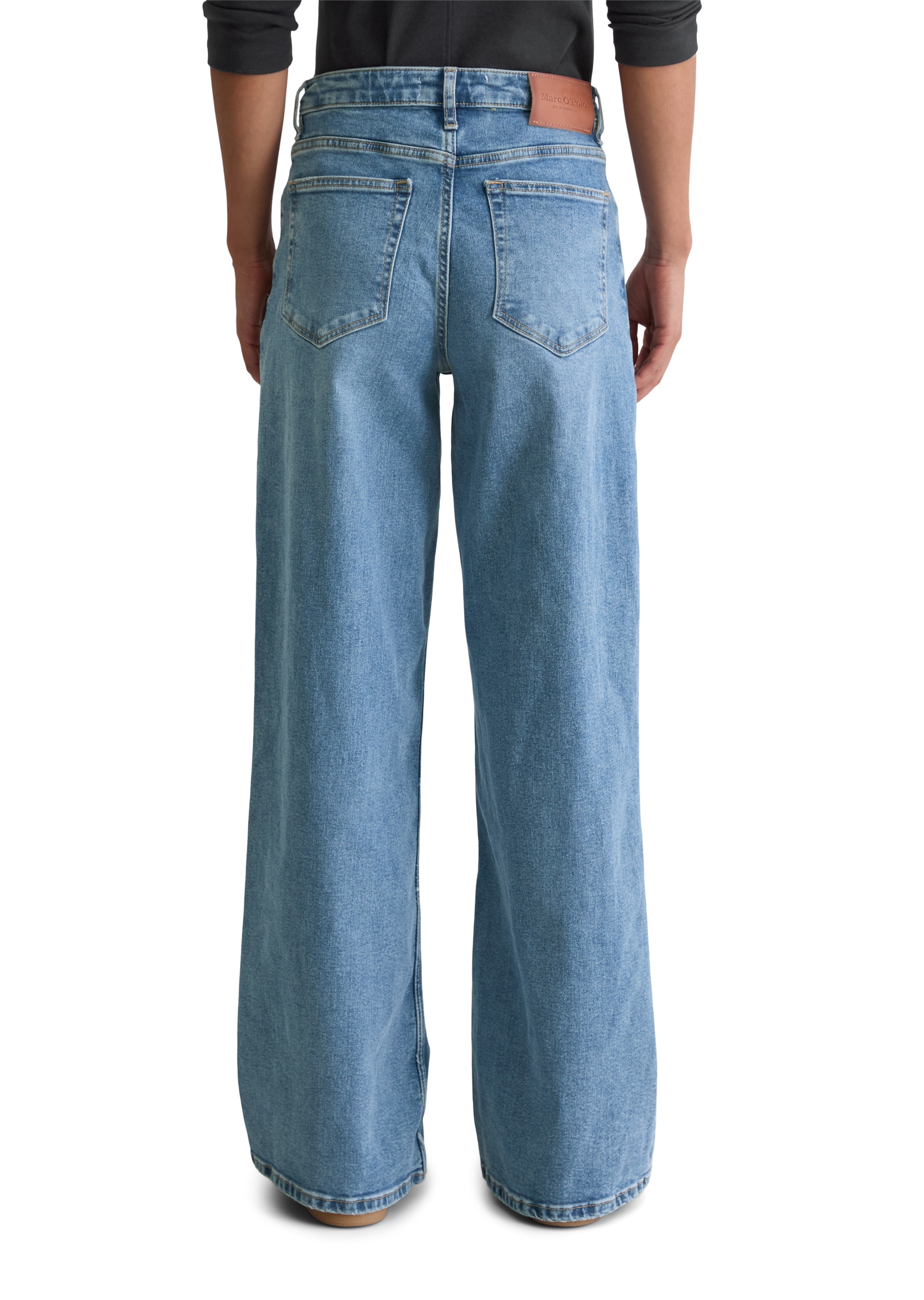 Marc O'Polo Relax-fit-Jeans »Model Lania wide aus Organic-Cotton-Polyester-Stretch«